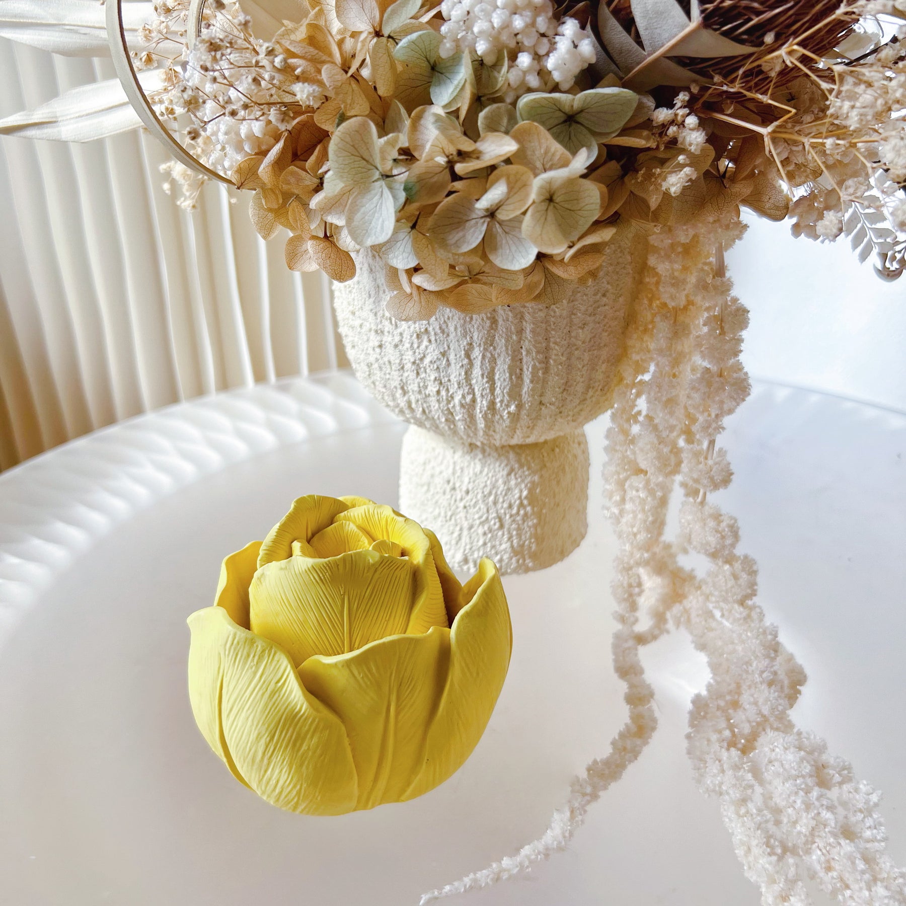 Handcrafted Rose and Tulip Flower Shaped Trinket Box | LMJ Candles