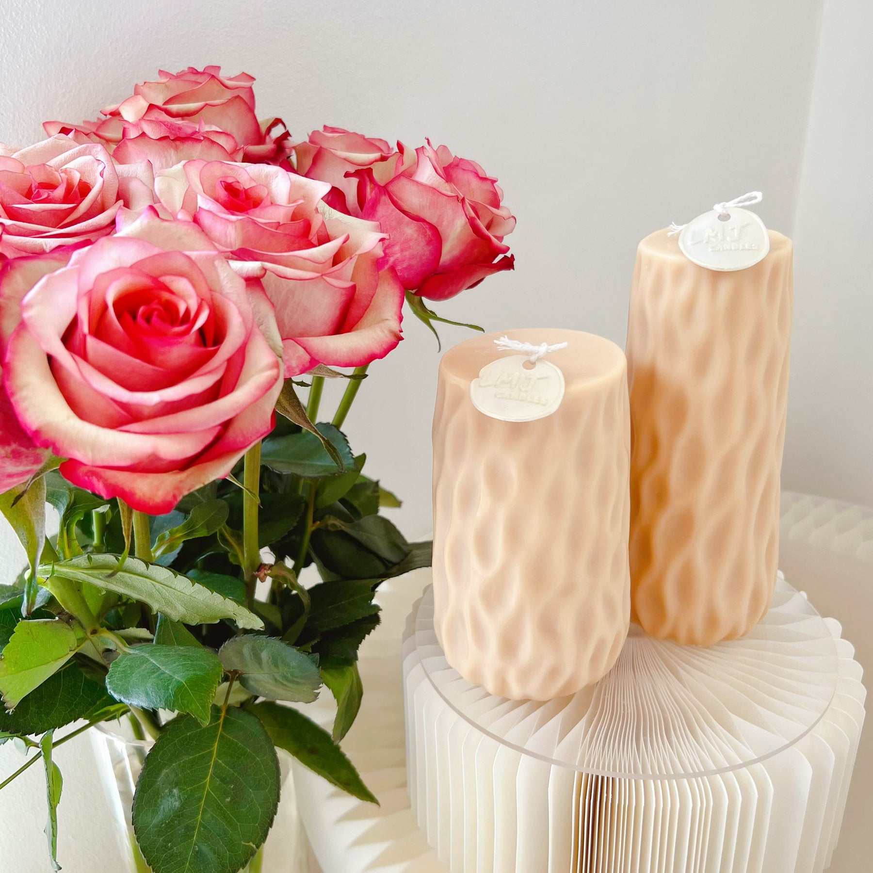 Handmade Home Décor: Minimalistic Column Scented Soy Pillar Candle | LMJ Candles