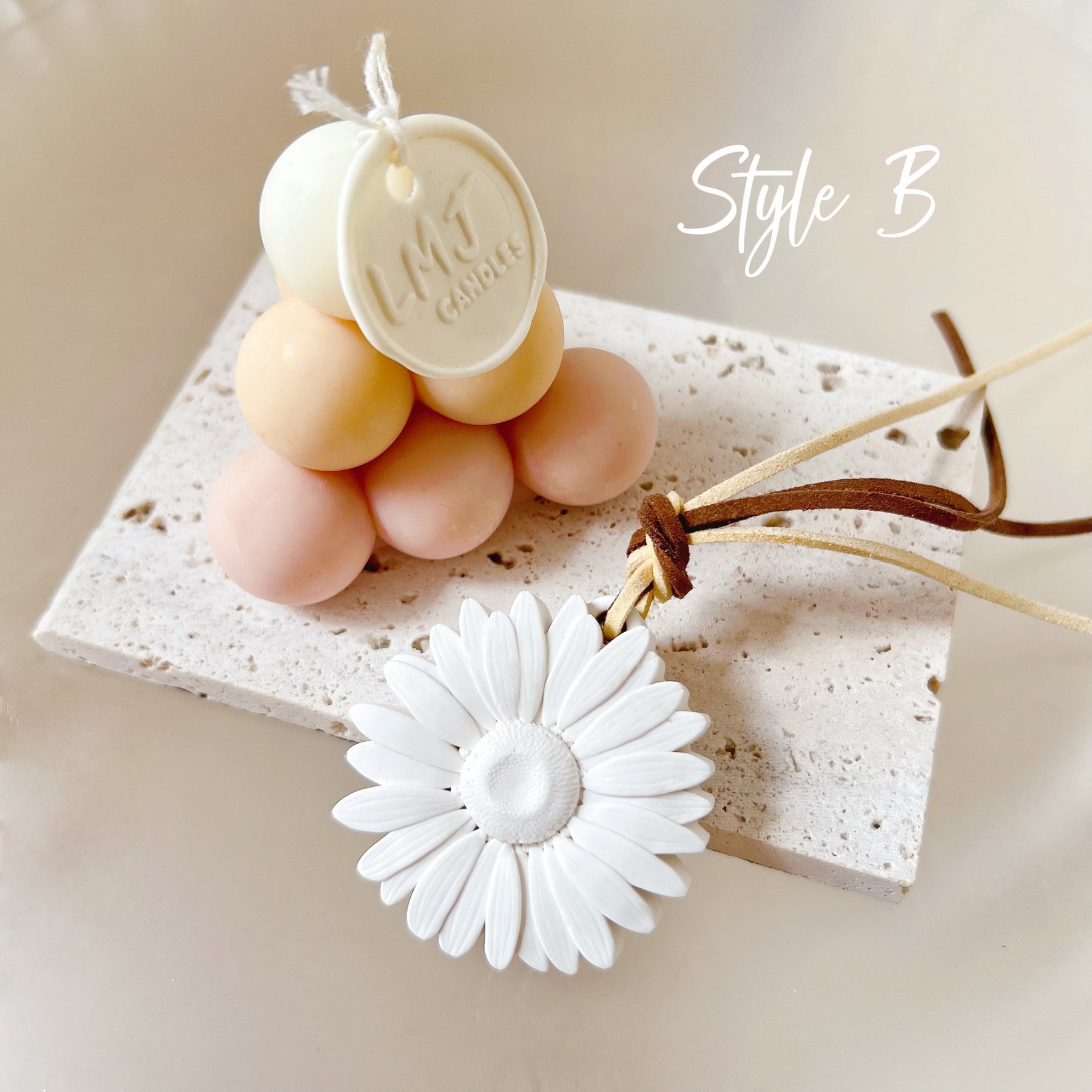 Daisy Blossom Air Freshener Car Vent Clip Hanging Diffuser LMJ Candles