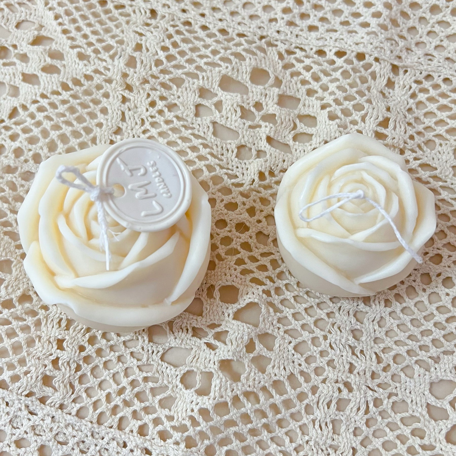 Natural Soy Candle - Rose Shaped Scented | LMJ Candles
