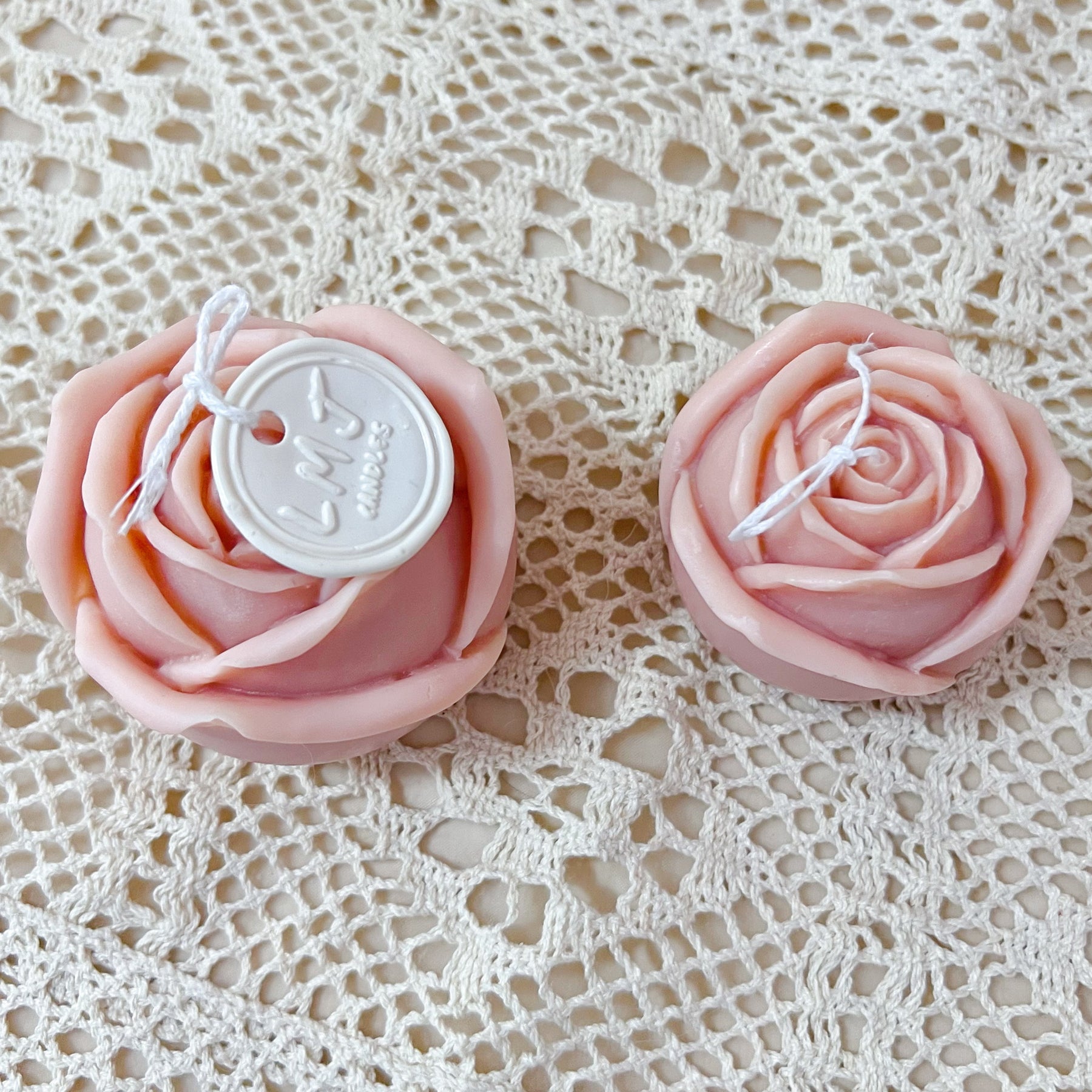Natural Soy Candle - Rose Shaped Scented | LMJ Candles