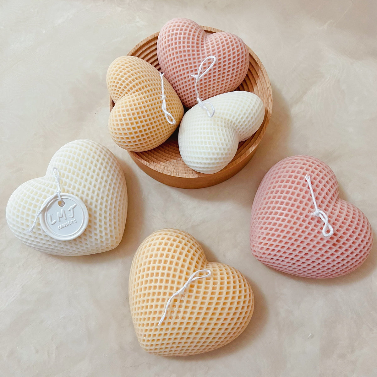 Handmade Gift - Love Heart Scented Soy Candle | LMJ Candles