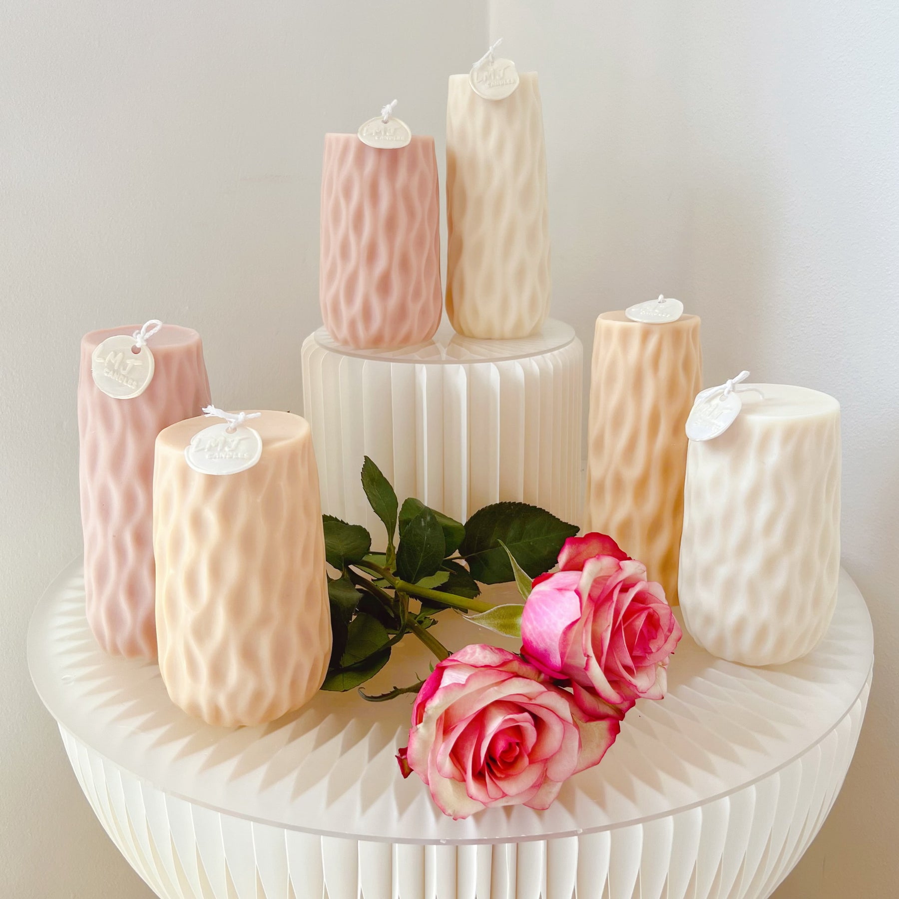 Handmade Home Décor: Minimalistic Column Scented Soy Pillar Candle | LMJ Candles