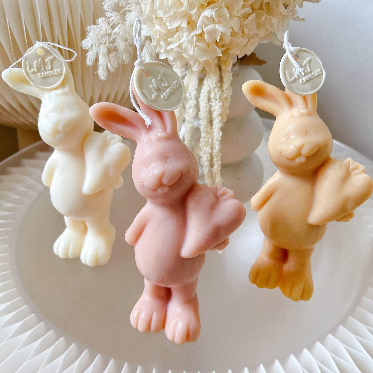 Carrot Bunny Scented Soy Candle - Easter Gift & Décor | LMJ Candles