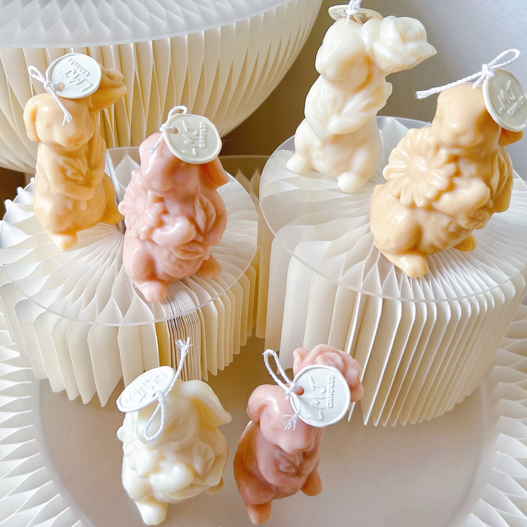 Flower Bunny Scented Soy Candle - Easter Décor & Gifts | LMJ Candles