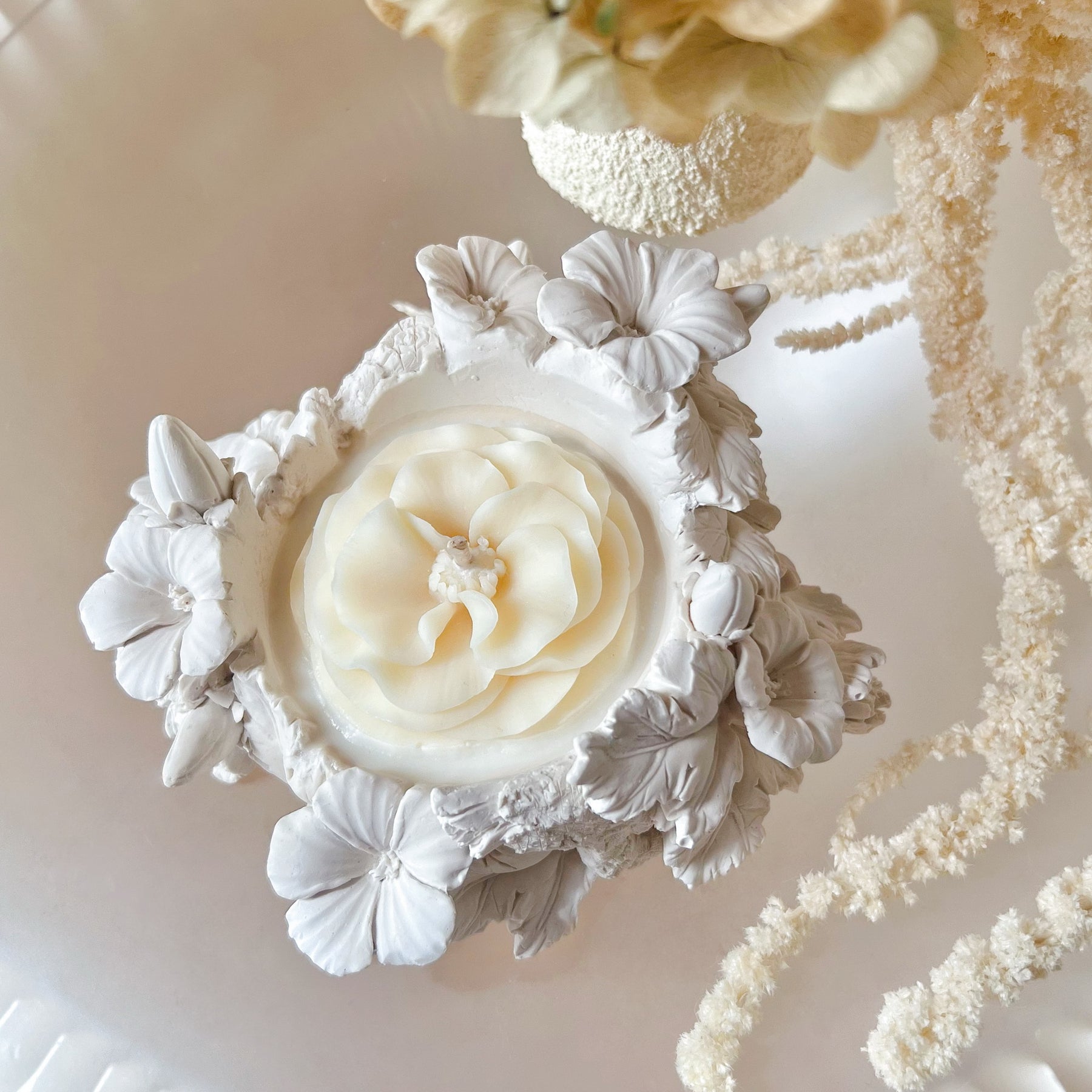 Handmade Flower Pot Soy Wax Candle | LMJ Candles
