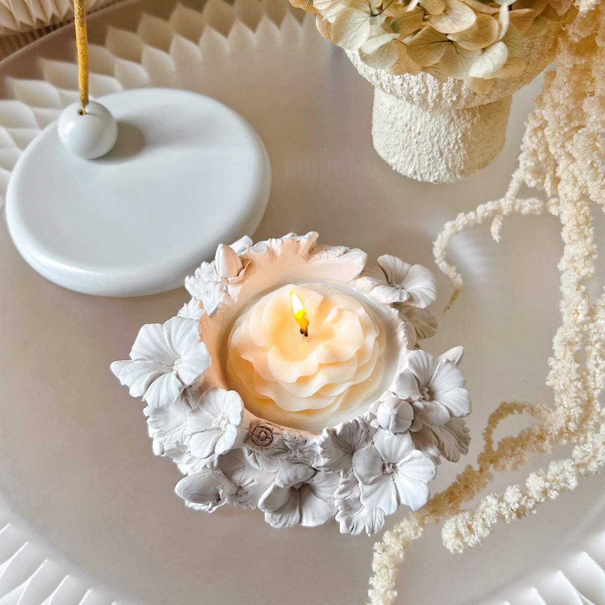 Handmade Flower Pot Soy Wax Candle | LMJ Candles