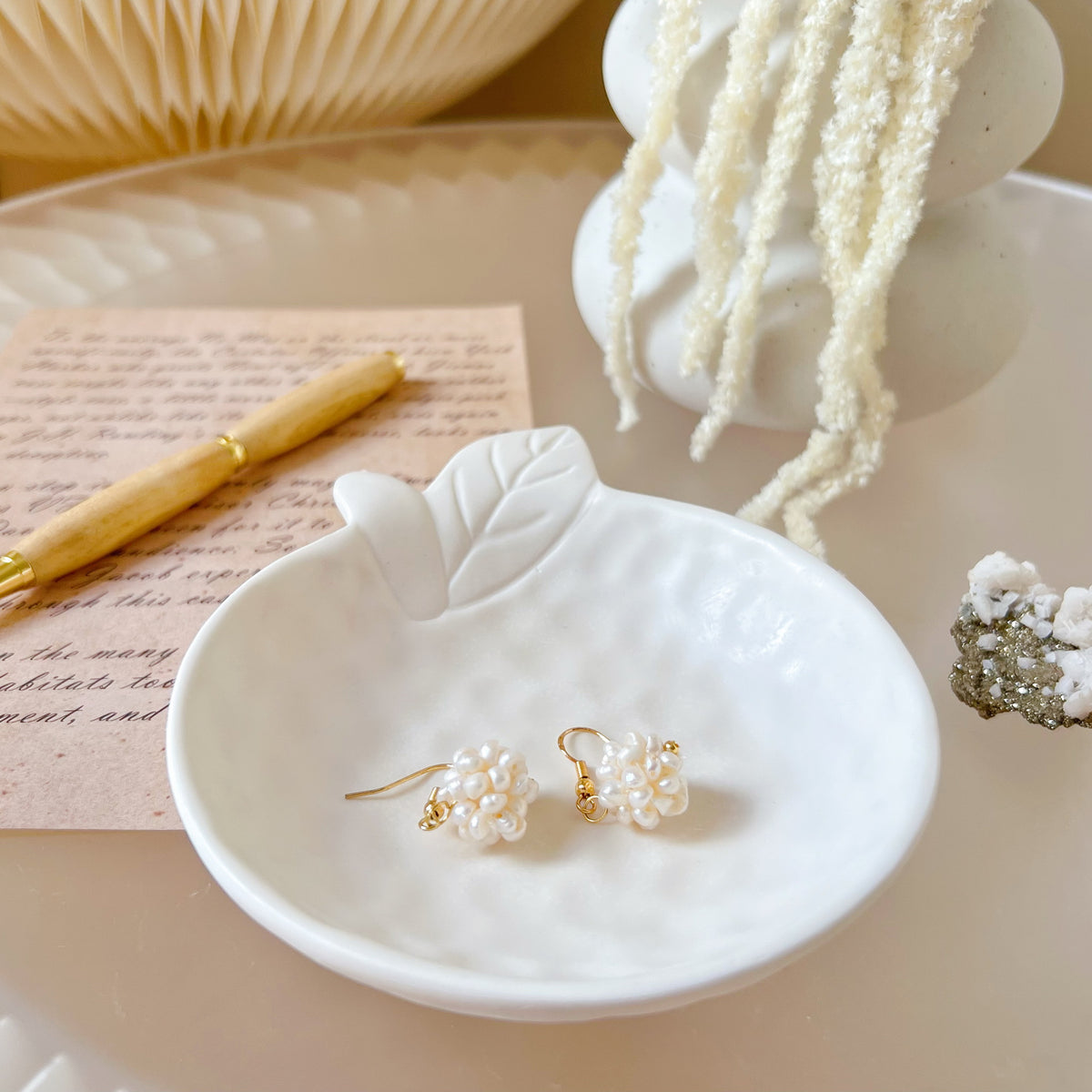 Handcrafted Orange Shaped Tray | Trinket Dish | LMJ Candles