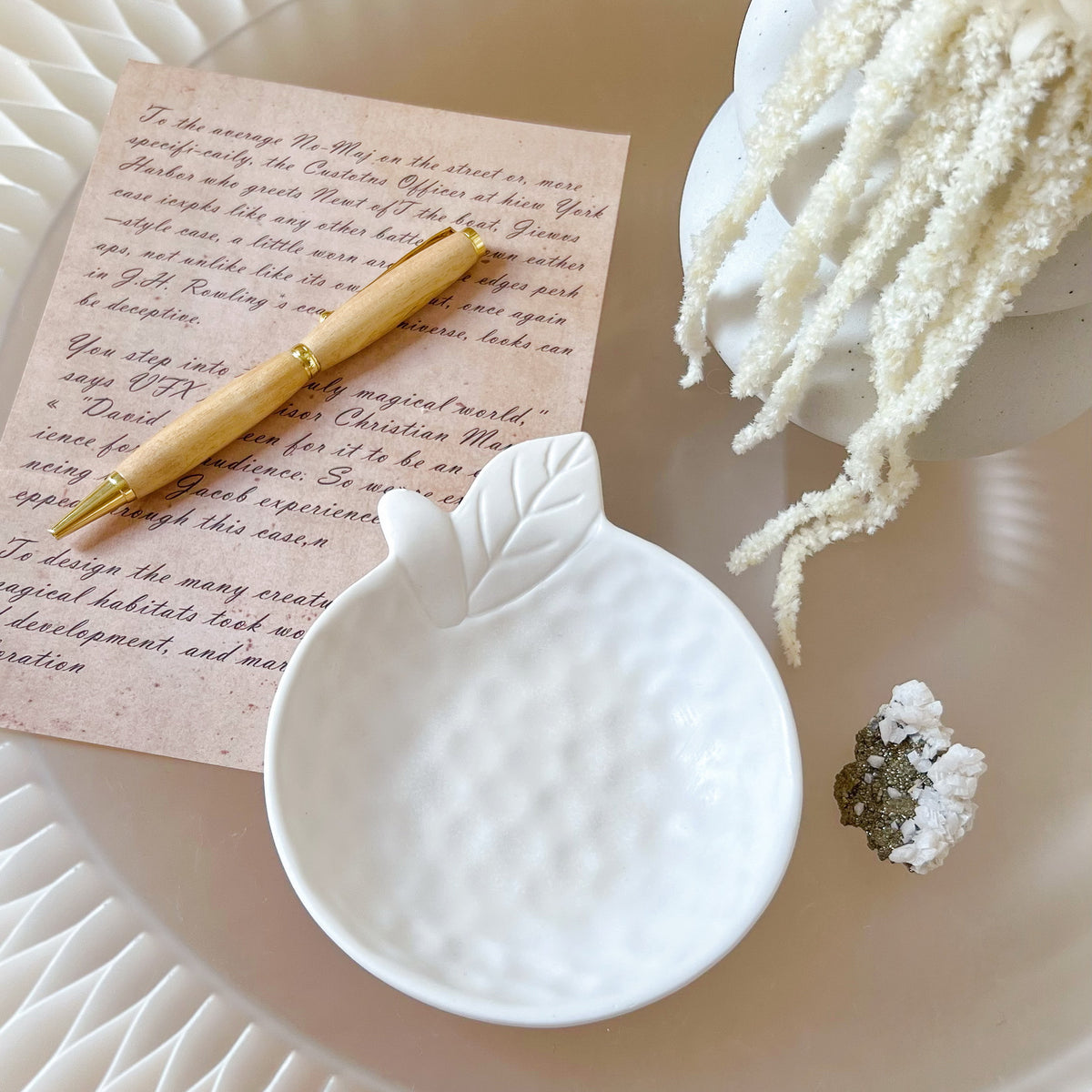 Handcrafted Orange Shaped Tray | Trinket Dish | LMJ Candles