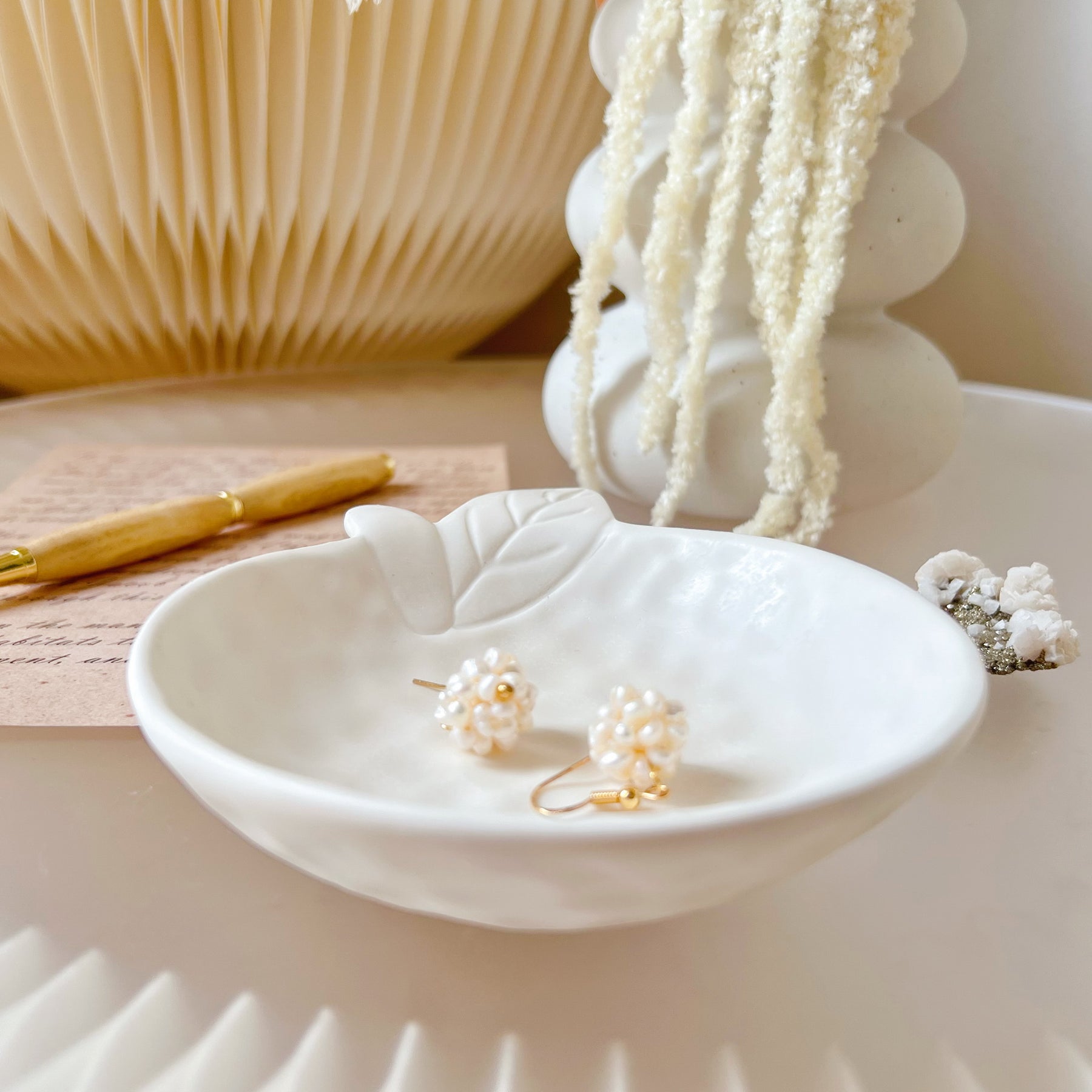 Handcrafted Orange Shaped Tray | Trinket Dish | LMJ Candles