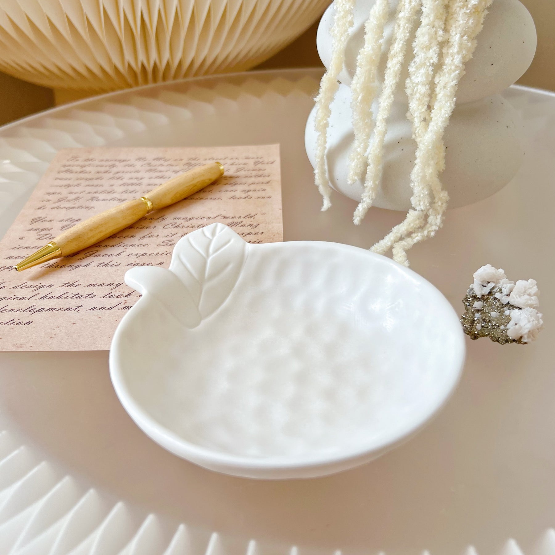 Handcrafted Orange Shaped Tray | Trinket Dish | LMJ Candles