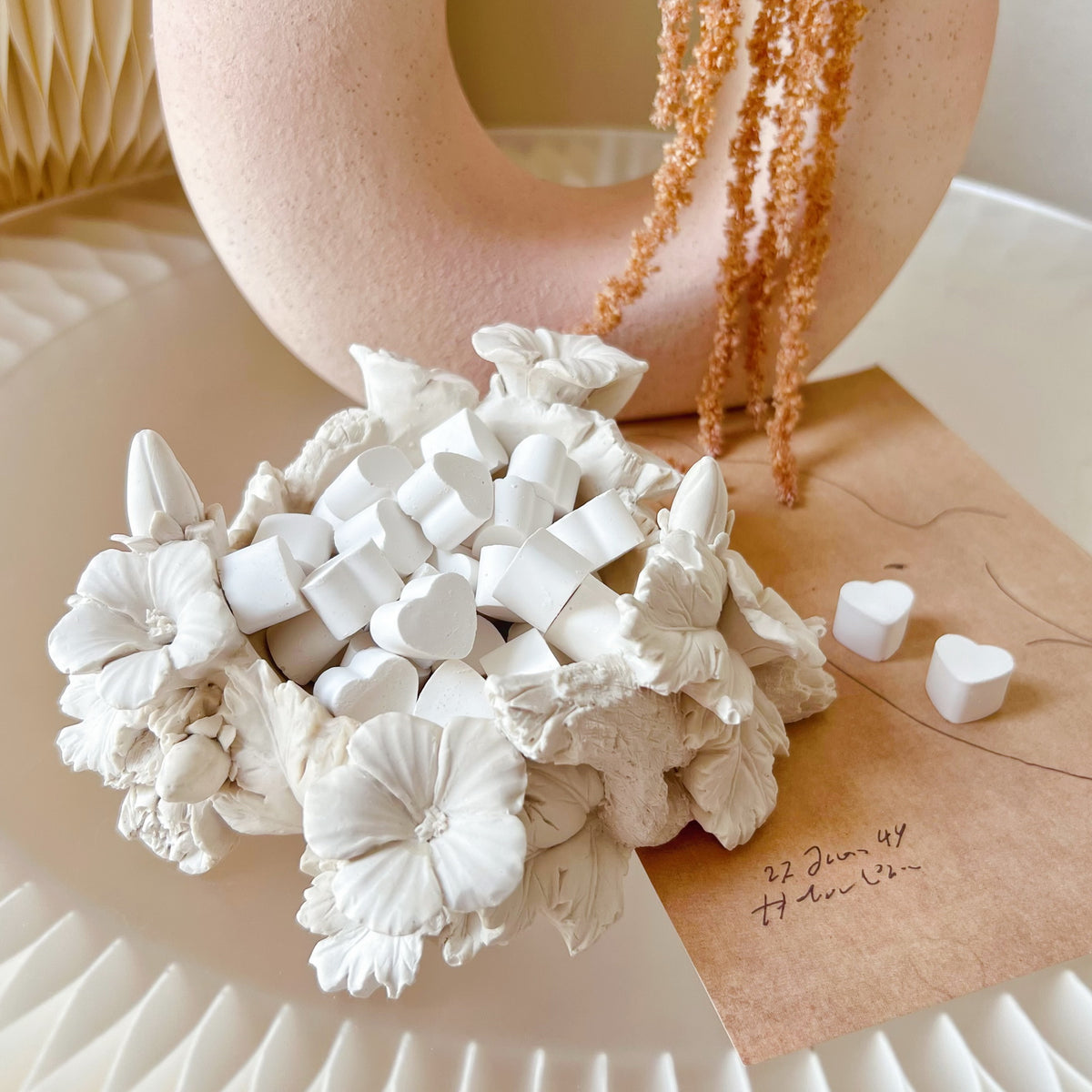 Handcrafted Flower Pot Decorative Tray | Trinket Dish - LMJ Candles