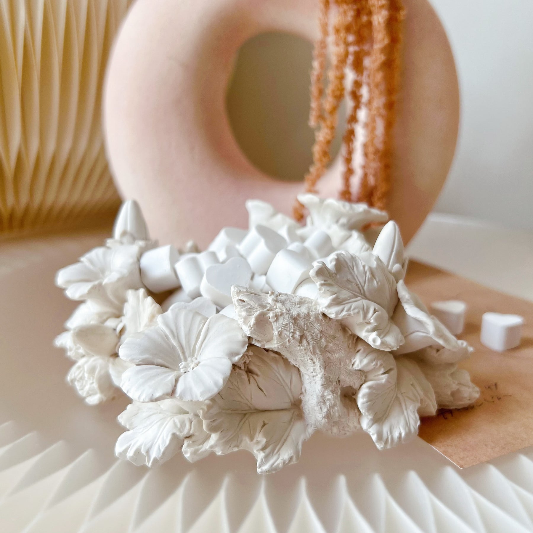 Handcrafted Flower Pot Decorative Tray | Trinket Dish - LMJ Candles