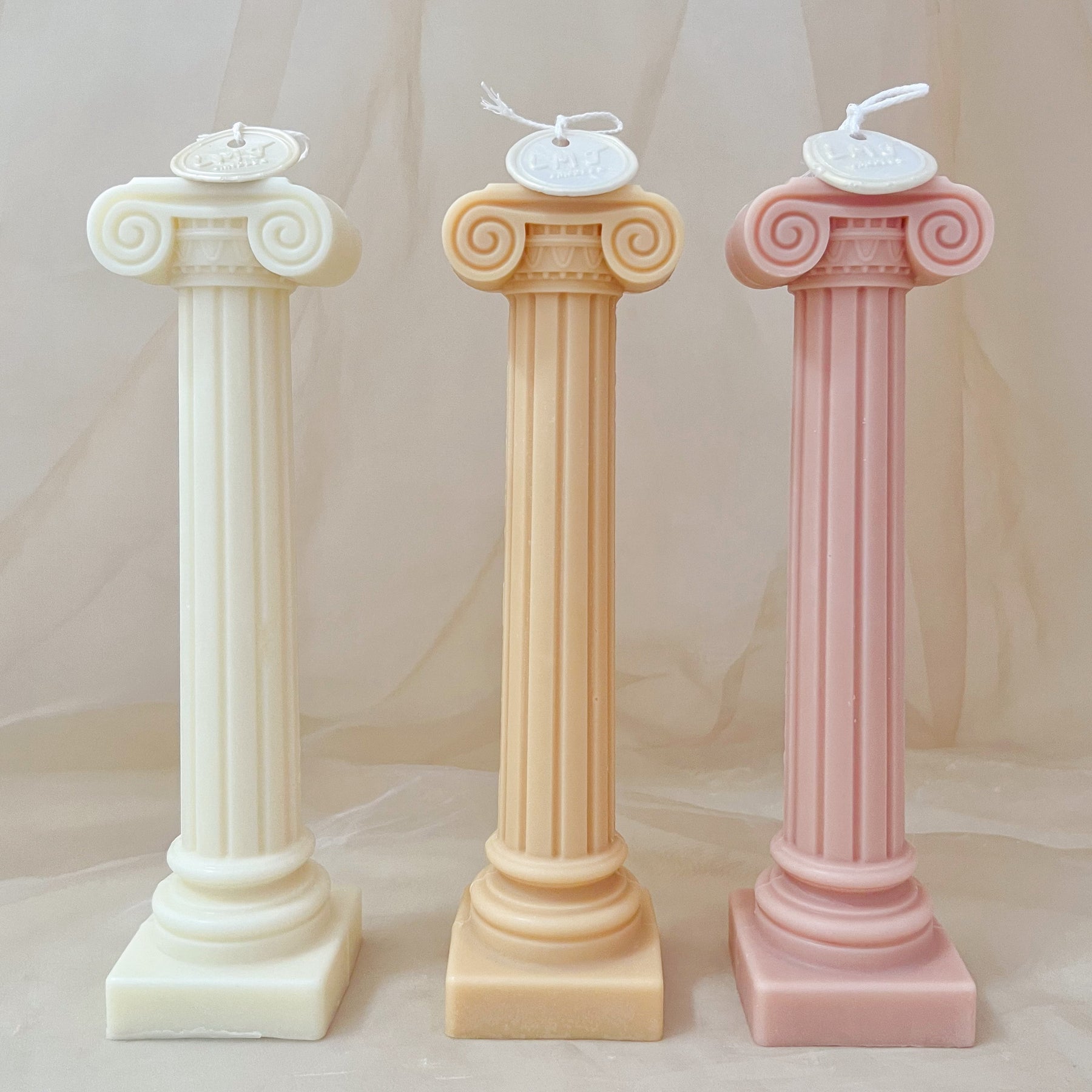 Ionic Column Scented Candle - Greek Sculptural Candle | LMJ Candles