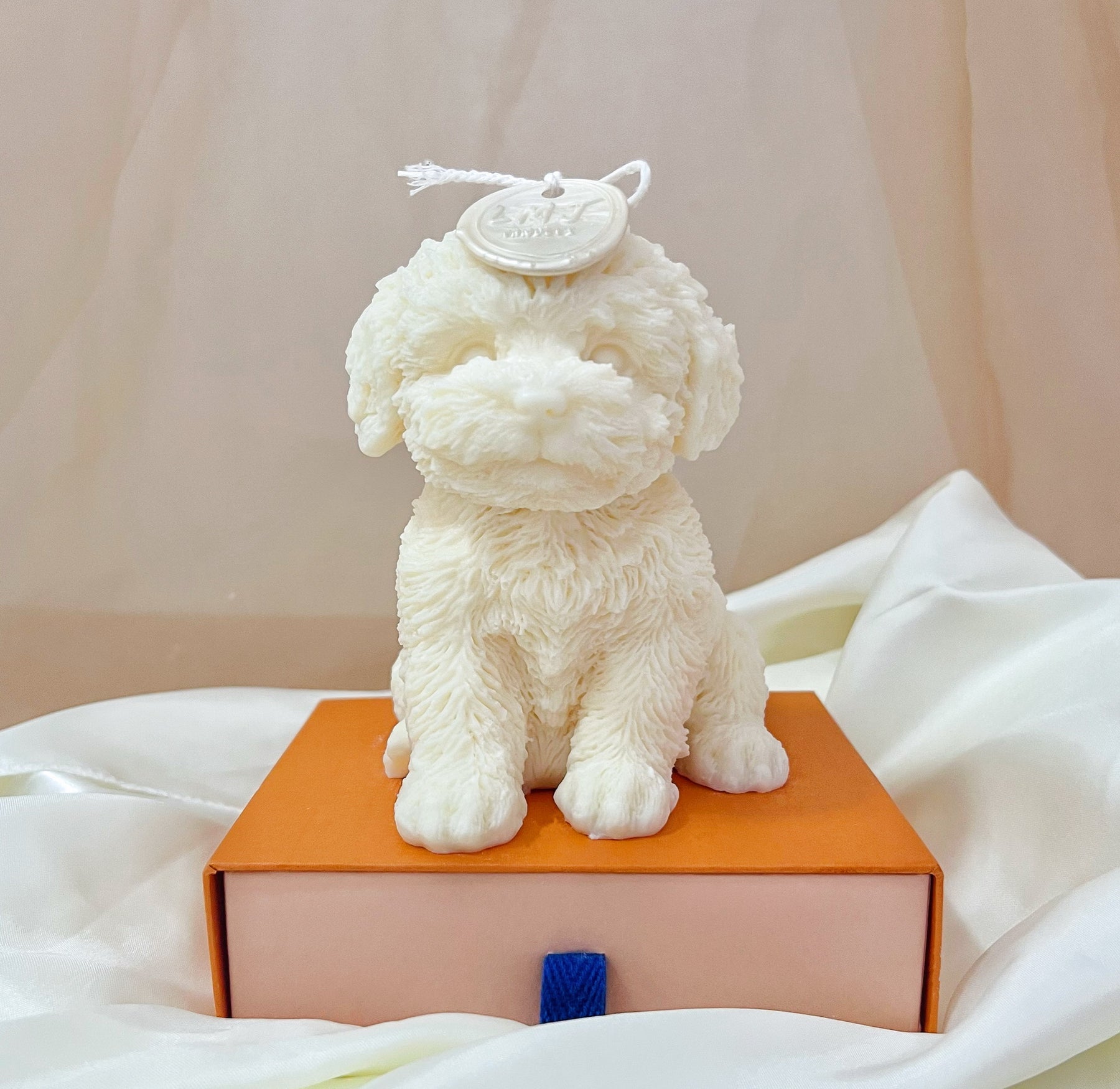 Gift for Dog Lover: Large Puppy Dog Scented Soy Candle | LMJ Candles