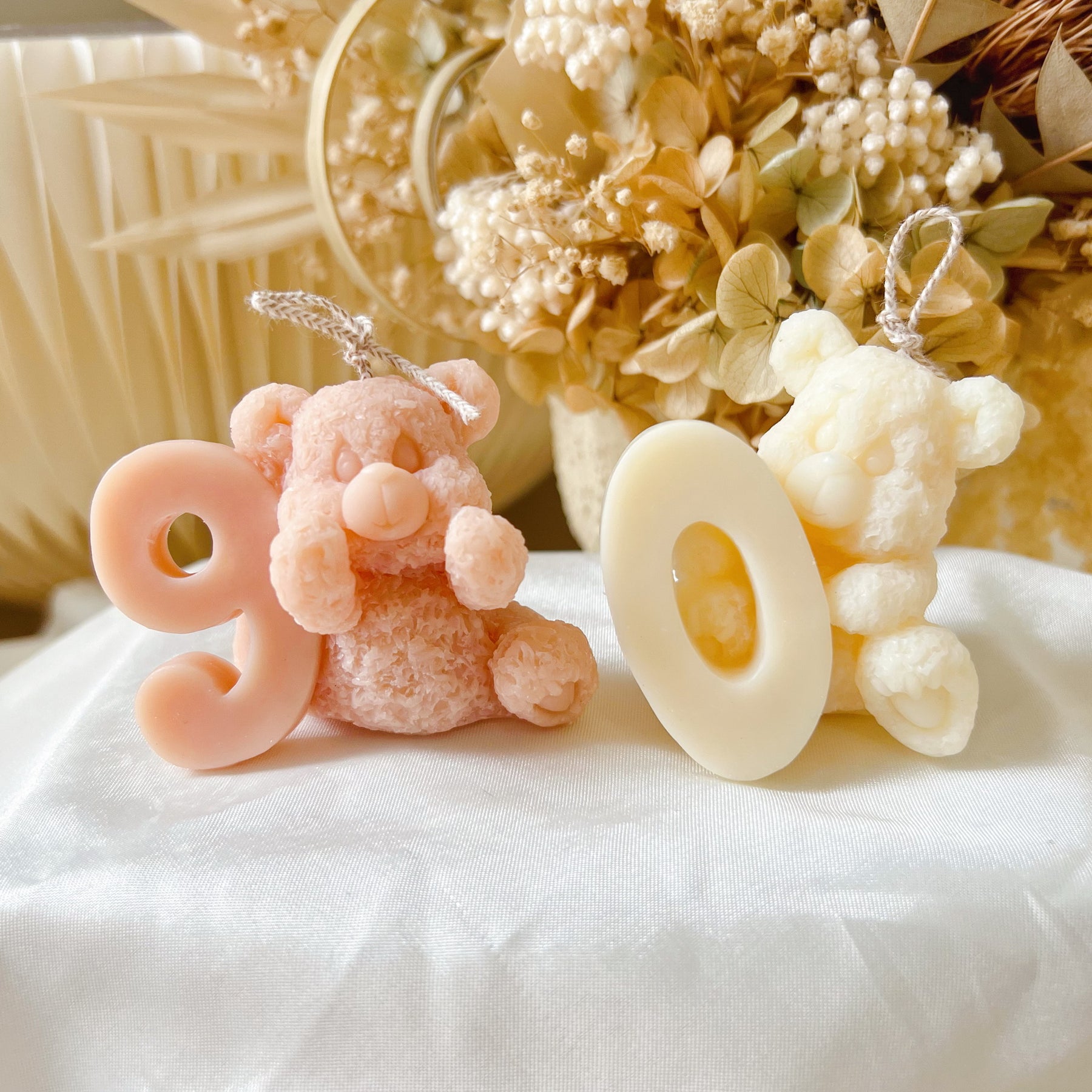 Customize Your Gift: Teddy Bear Birthday Number Candle | LMJ Candles