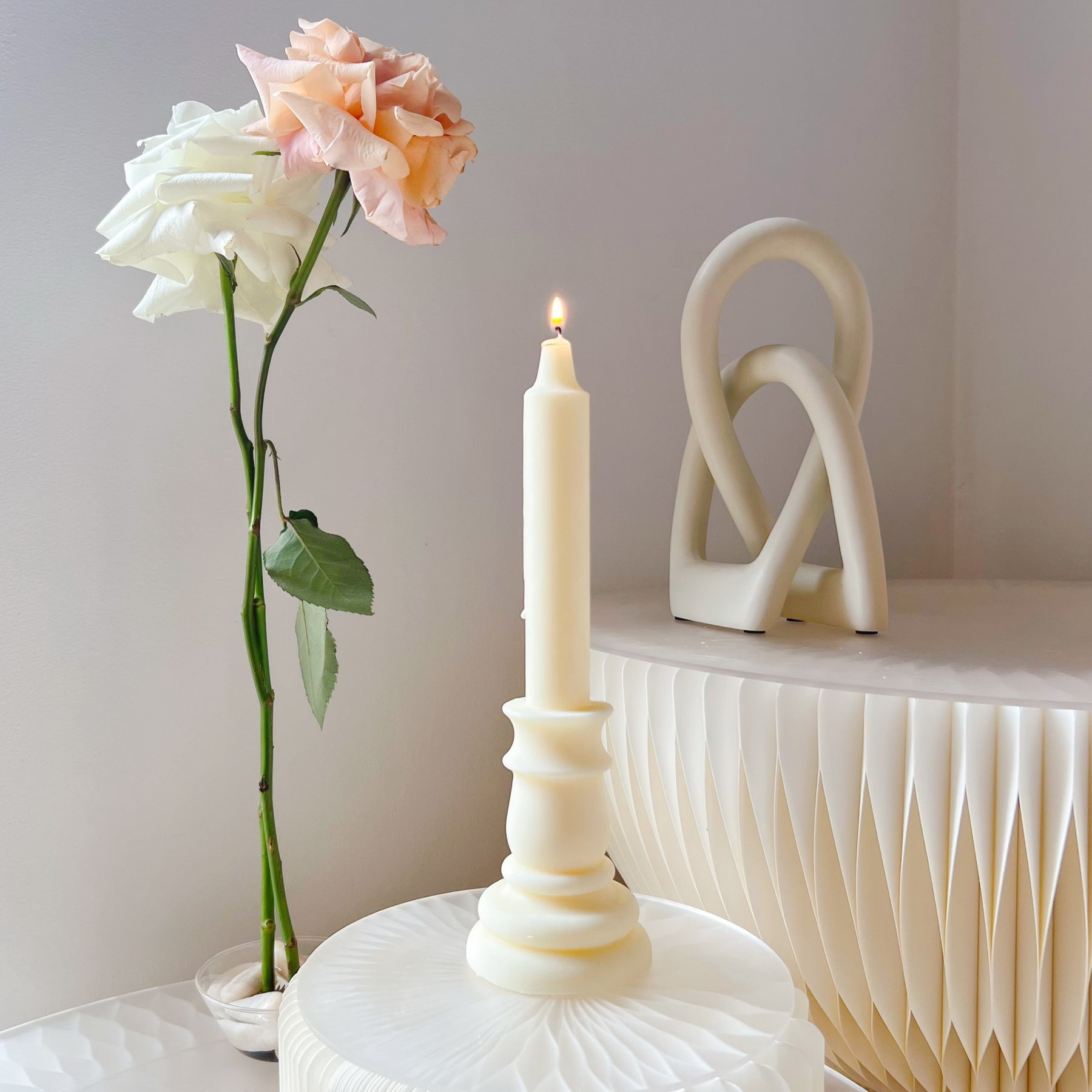 Elegant Church Candle - Retro Scented Soy Pillar Candle | LMJ Candles