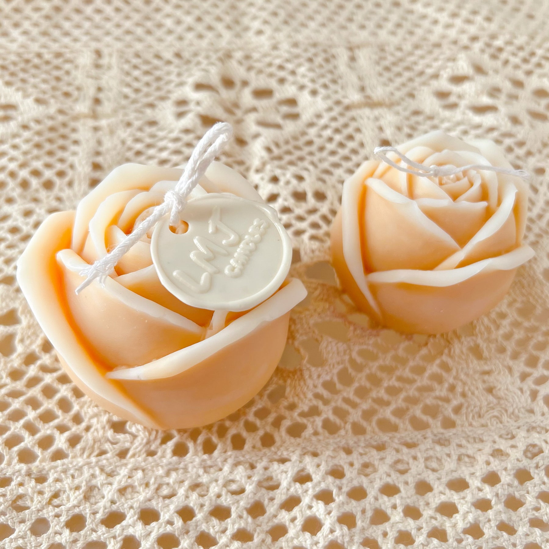 Natural Soy Candle - Rose Shaped Scented | LMJ Candles