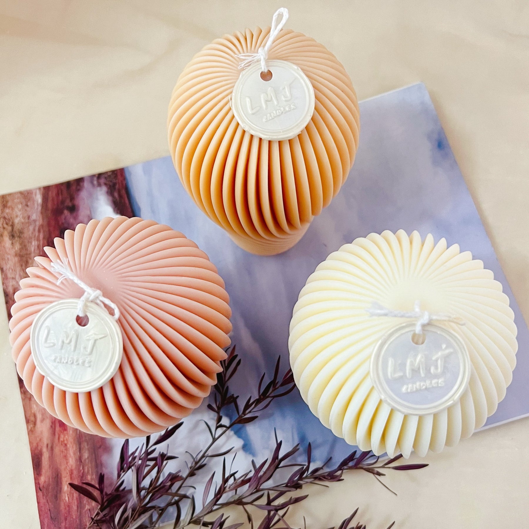 Spiral Balloon Scented Soy Candle - Decorative Candle | LMJ Candles