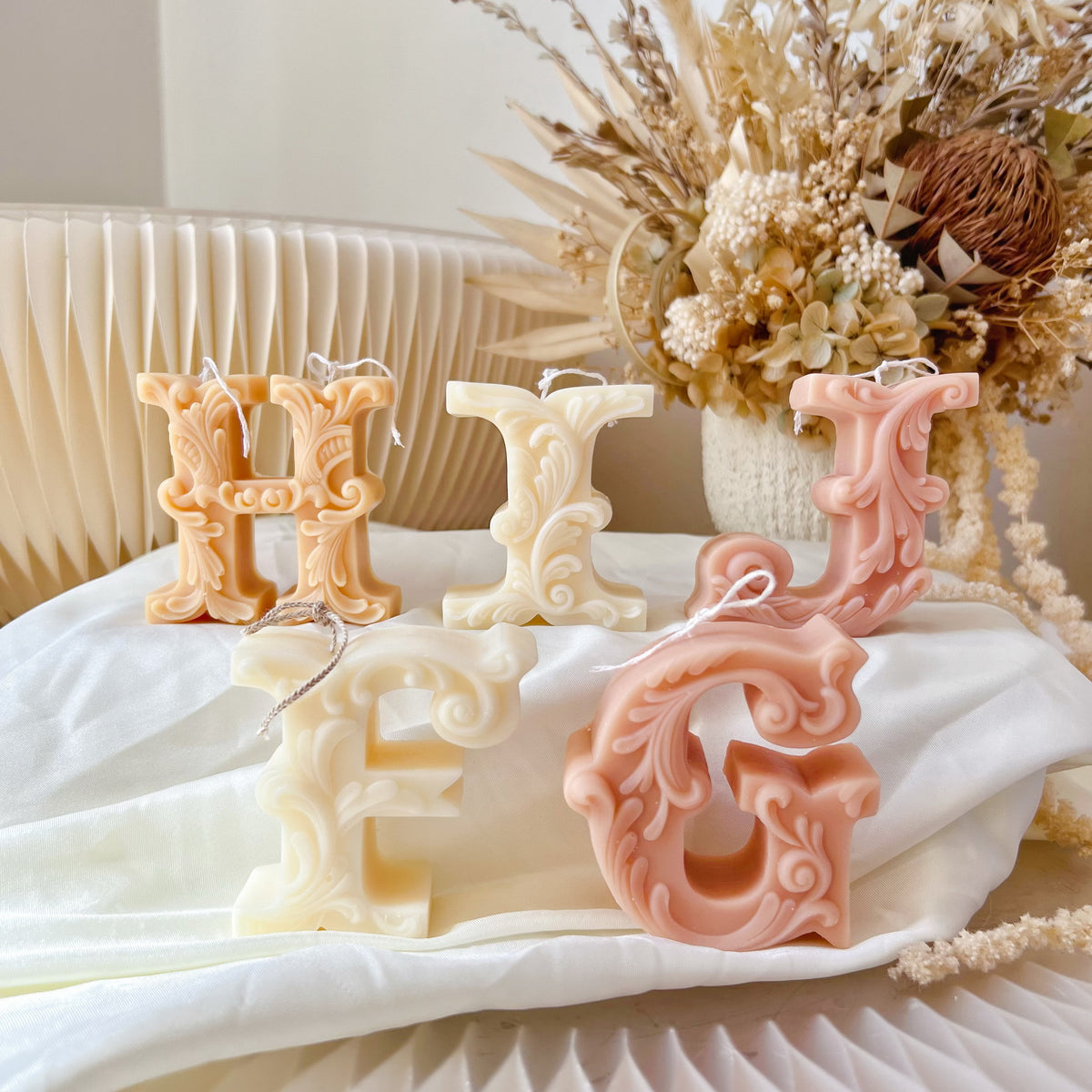 Vintage Alphabet Letter Candle - Personalized Gift Idea | LMJ Candles