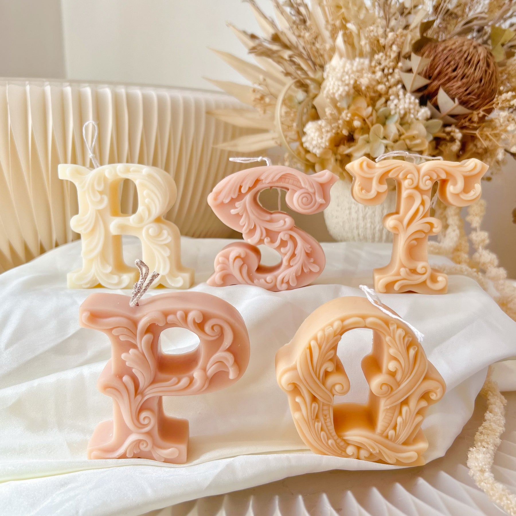 Vintage Alphabet Letter Candle - Personalized Gift Idea | LMJ Candles