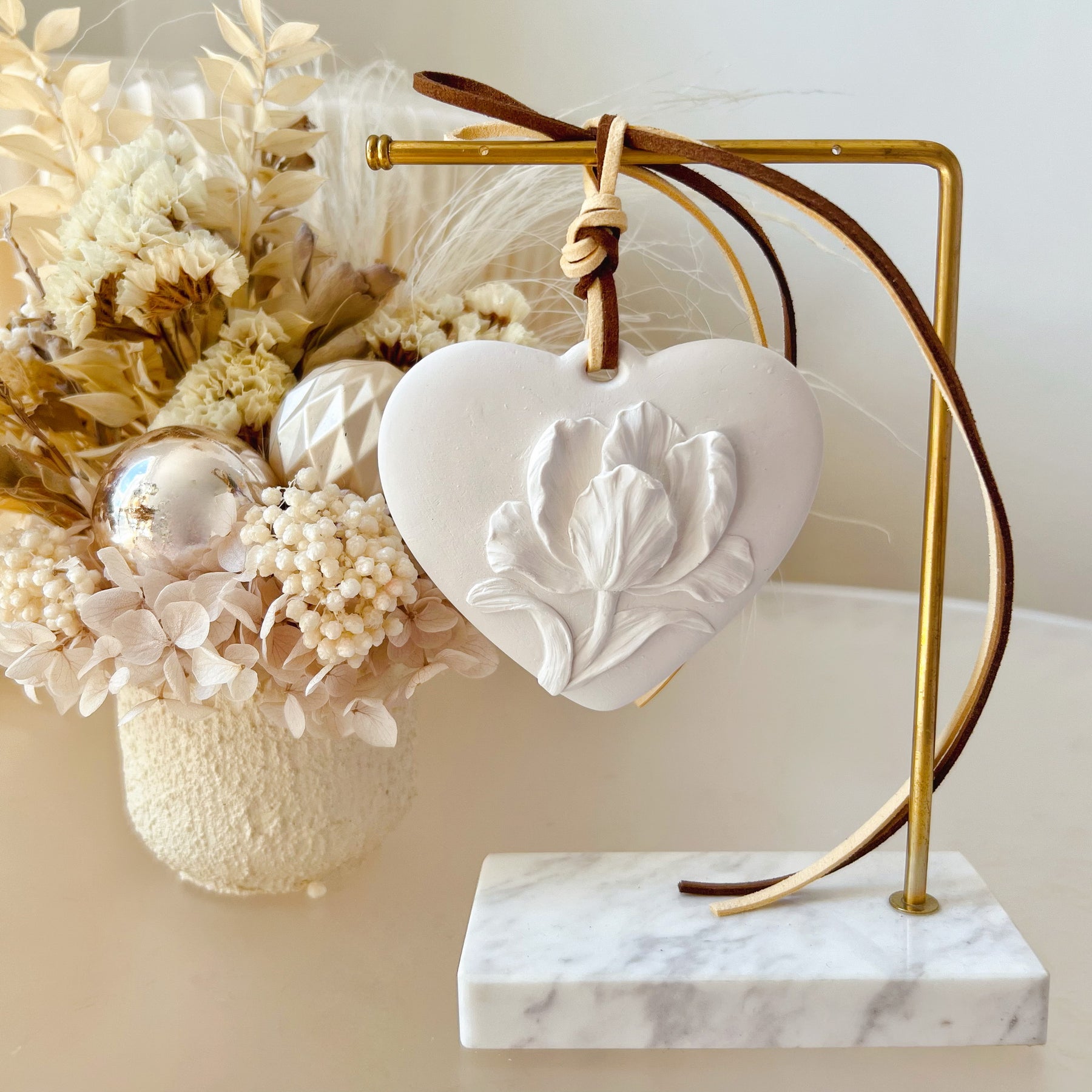 Flower Heart Air Freshener - Car Hanging Diffuser | LMJ Candles