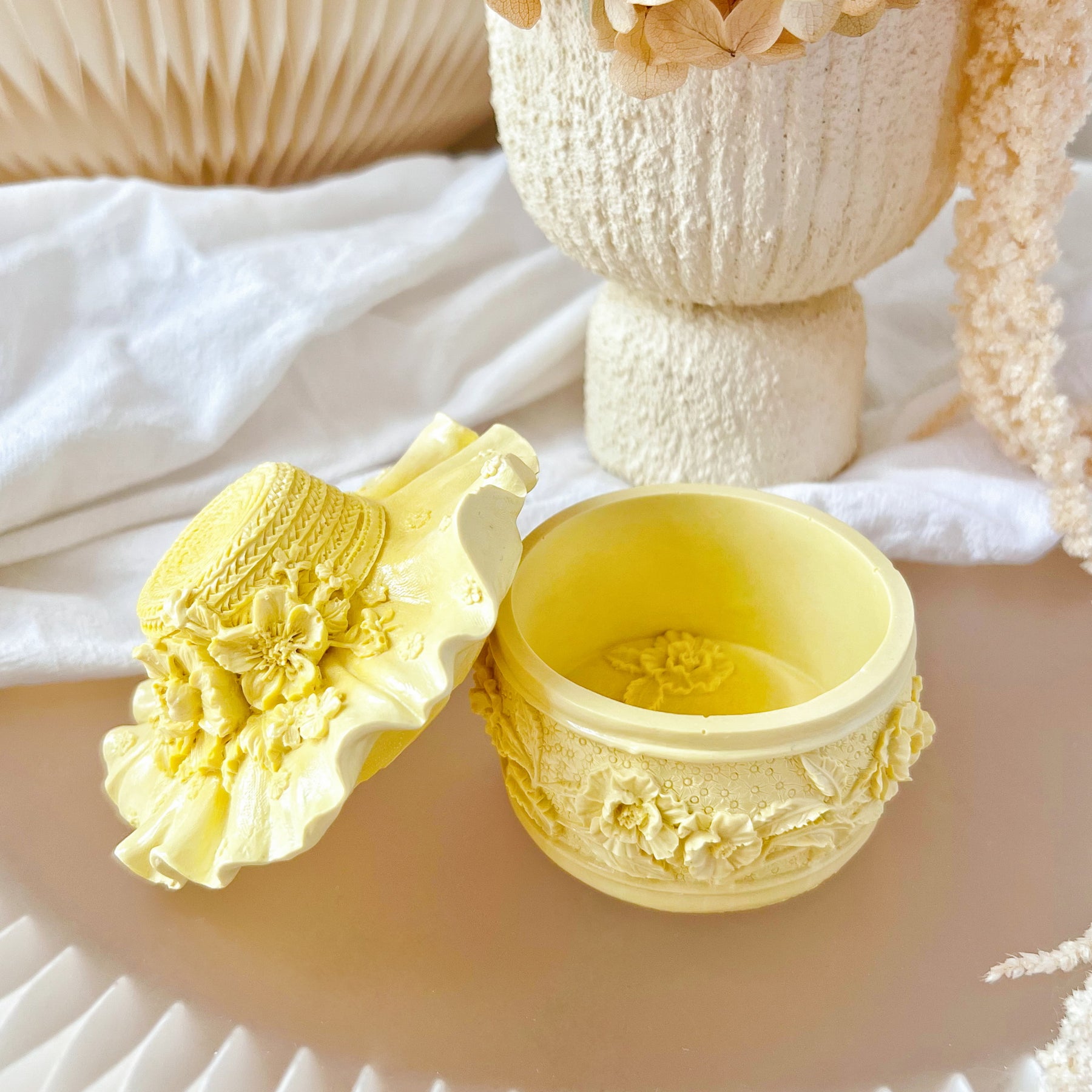 Handcrafted Hat Shaped Trinket Box | LMJ Candles