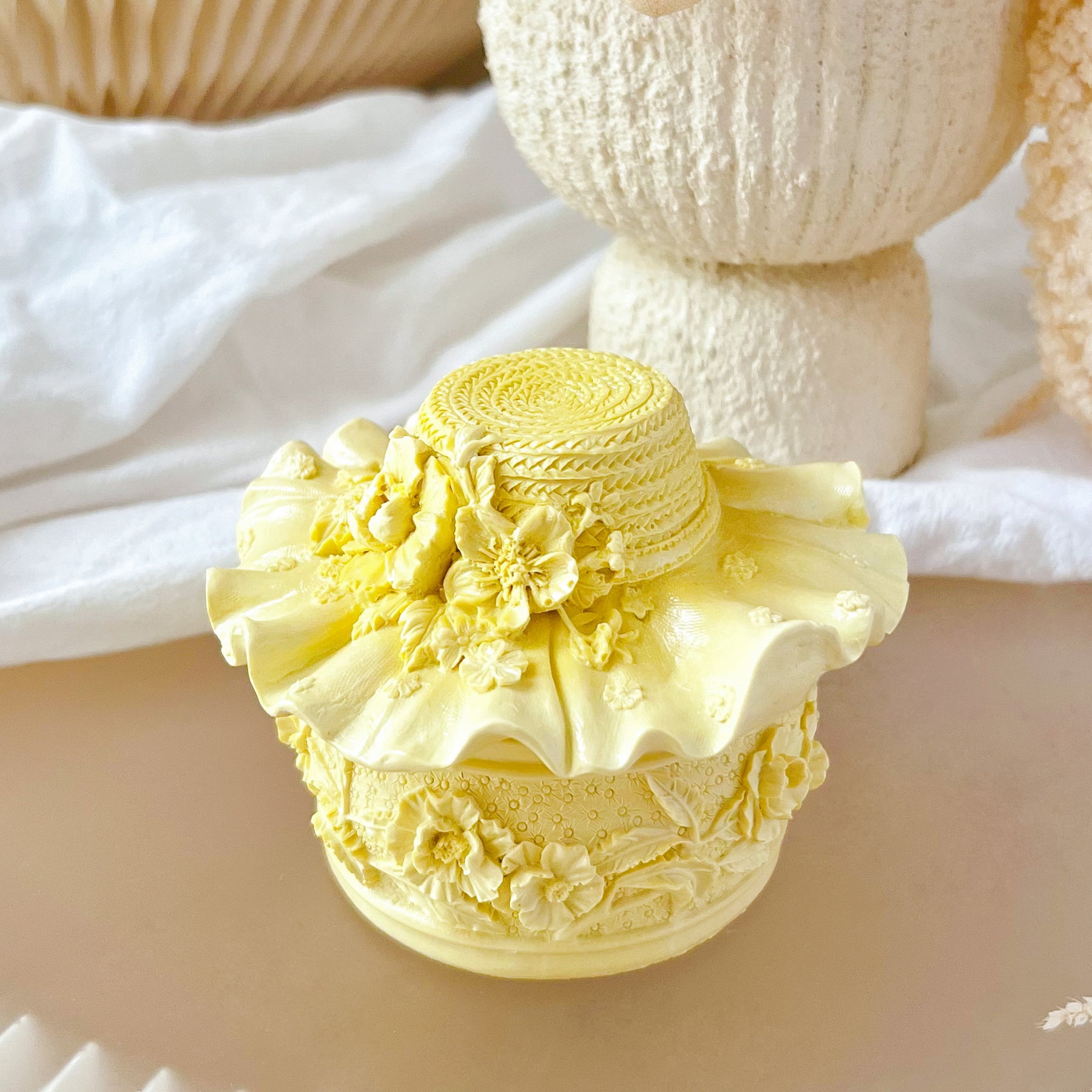 Handcrafted Hat Shaped Trinket Box | LMJ Candles