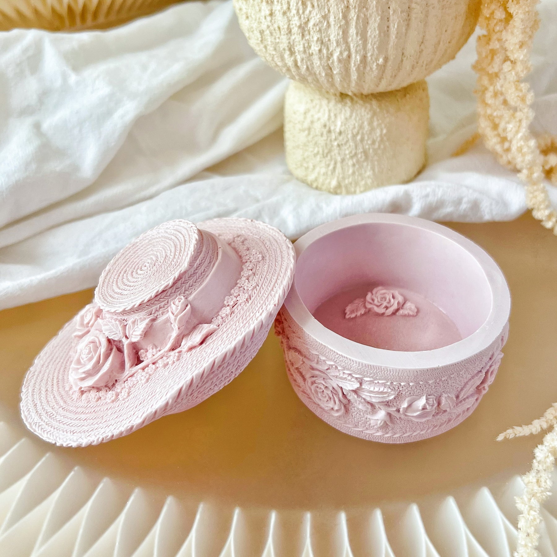 Handcrafted Hat Shaped Trinket Box | LMJ Candles