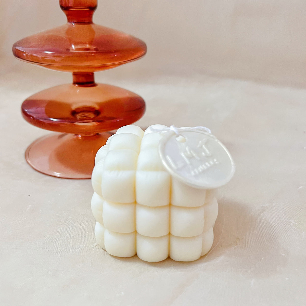 Cube Puffy Scented Soy Candle - Bubble Candle Australia | LMJ Candles
