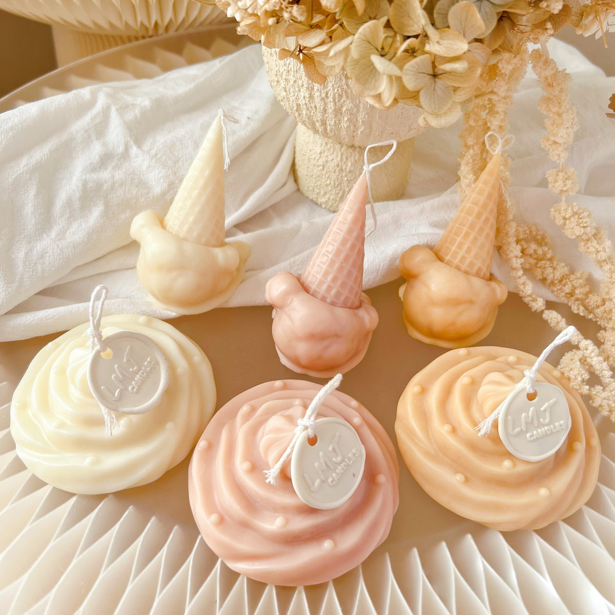 Ice Cream Scented Soy Candle - Food Shaped Candle | LMJ Candles