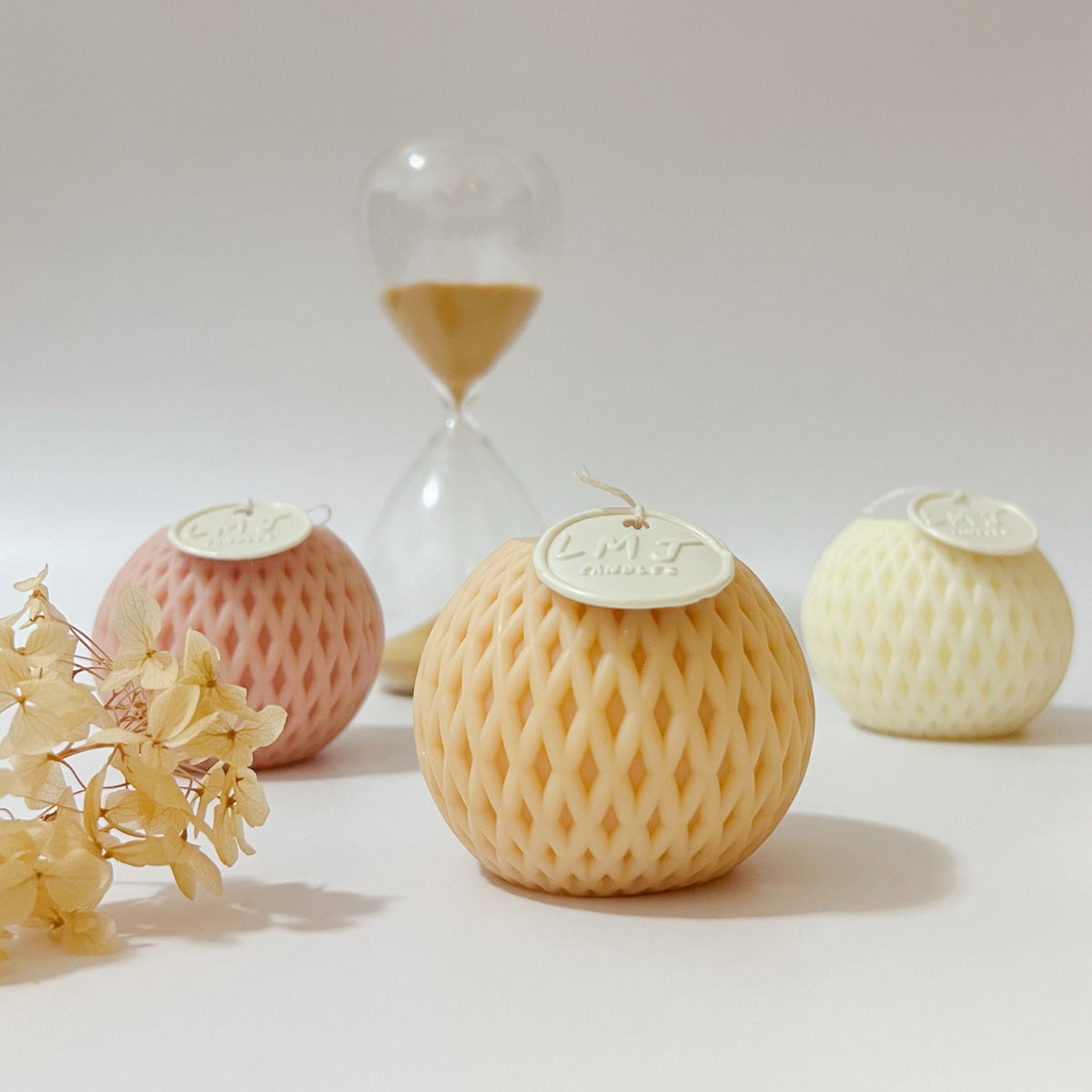 Grid Ball Scented Soy Candle - Handmade Gifts | LMJ Candles