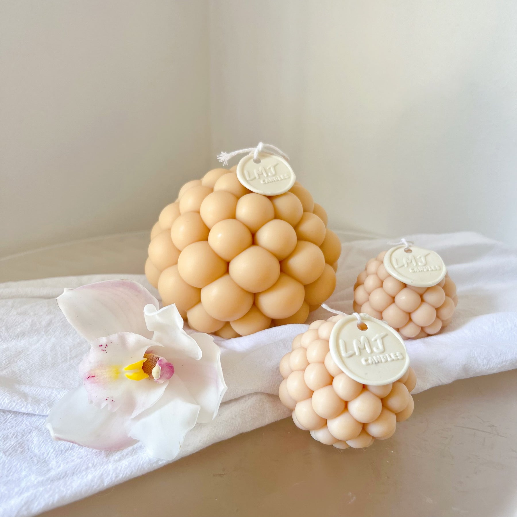 Luxury Bubble Ball Cube Scented Soy Candle | LMJ Candles