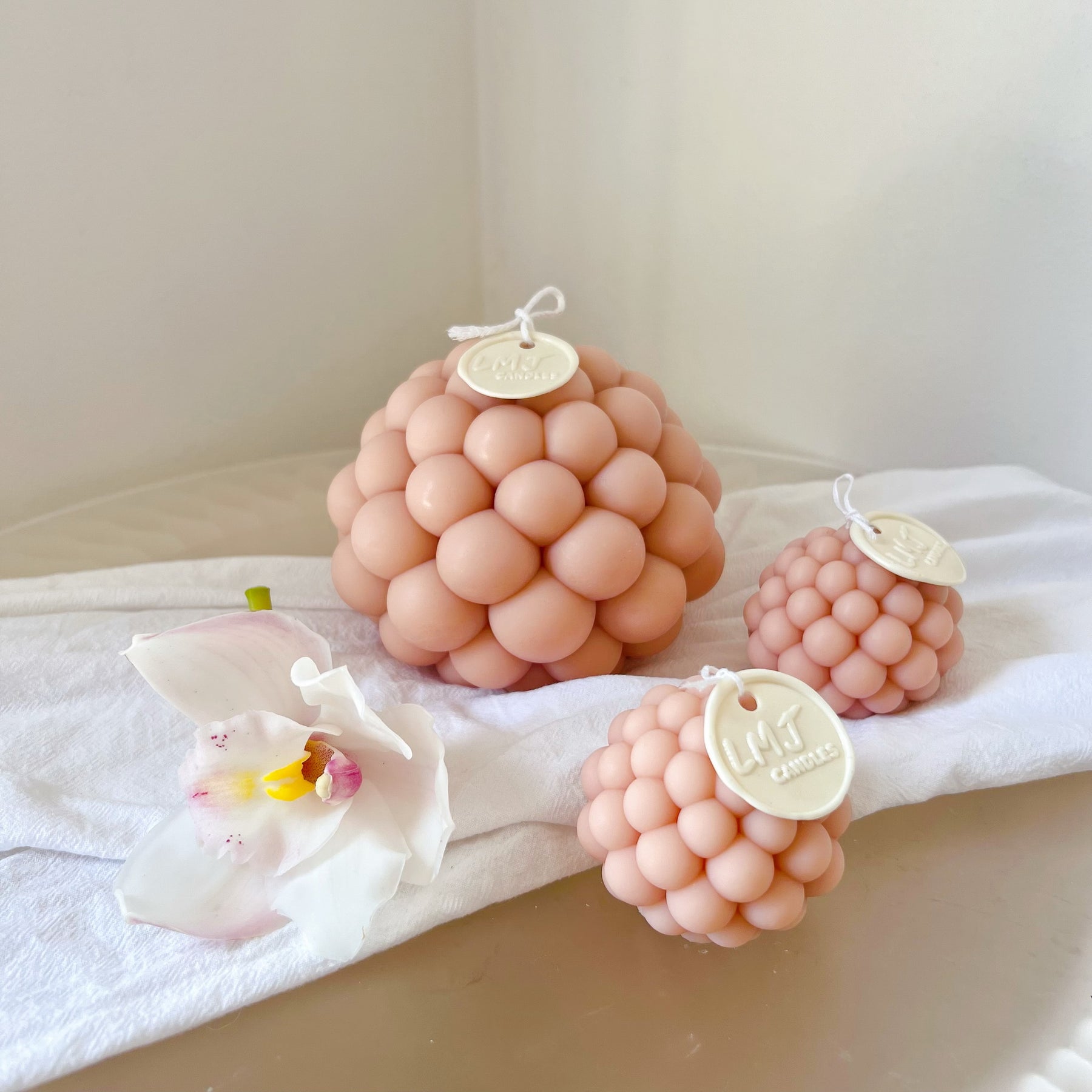 Luxury Bubble Ball Cube Scented Soy Candle | LMJ Candles