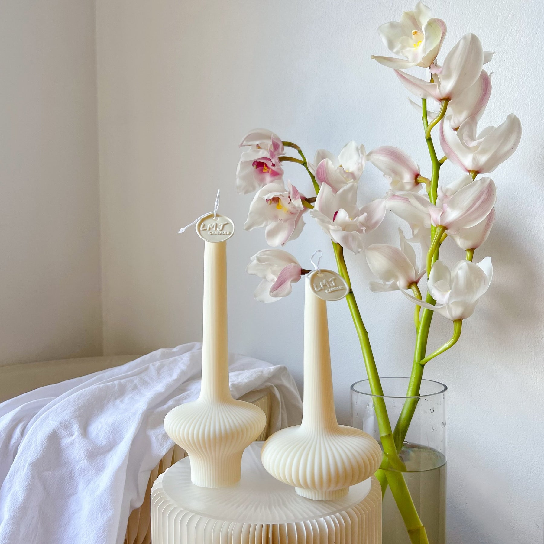 Vase Shaped Candle - A Centerpiece of Beauty | LMJ Candles
