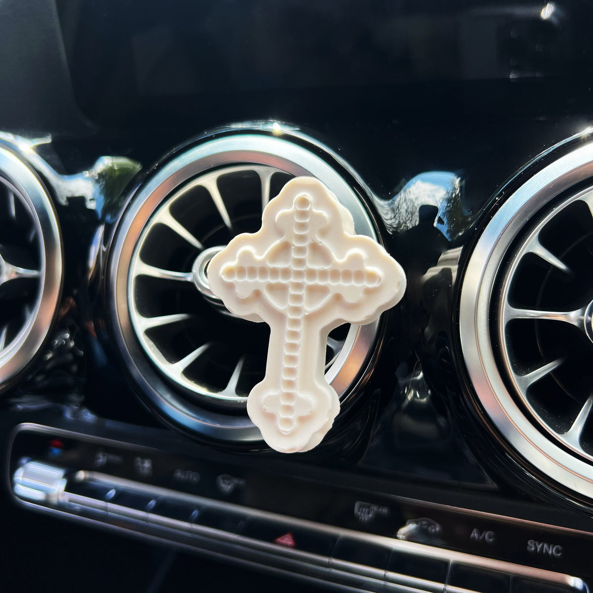 Cross Shaped Air Freshener - Car Vent Clip | LMJ Candles