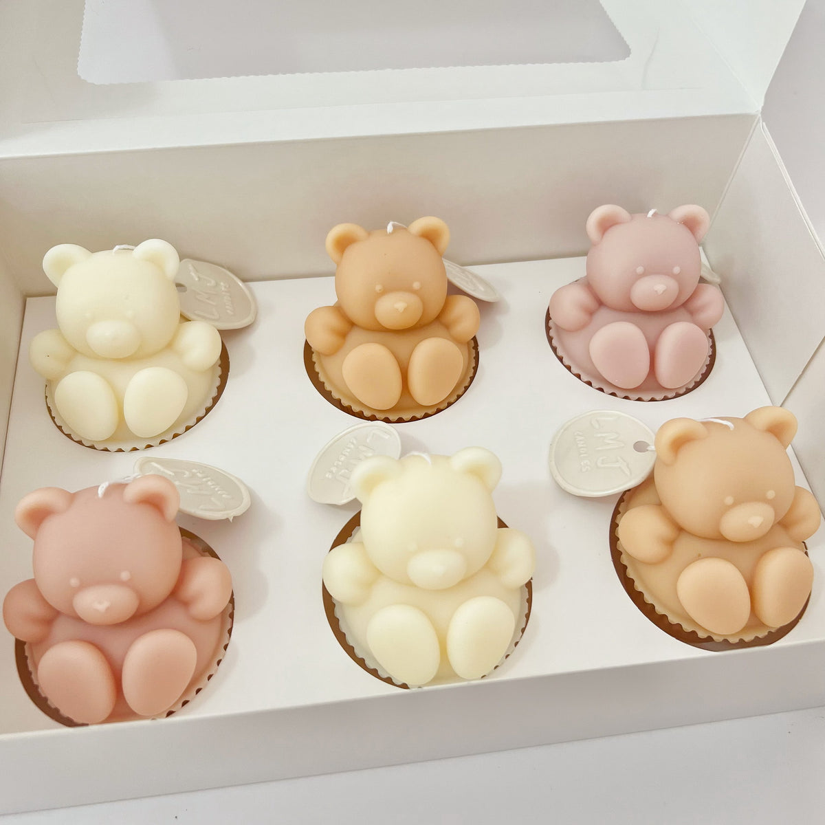 Teddy Bear Cupcake Scented Soy Candle - Newborn Gifts | LMJ Candles