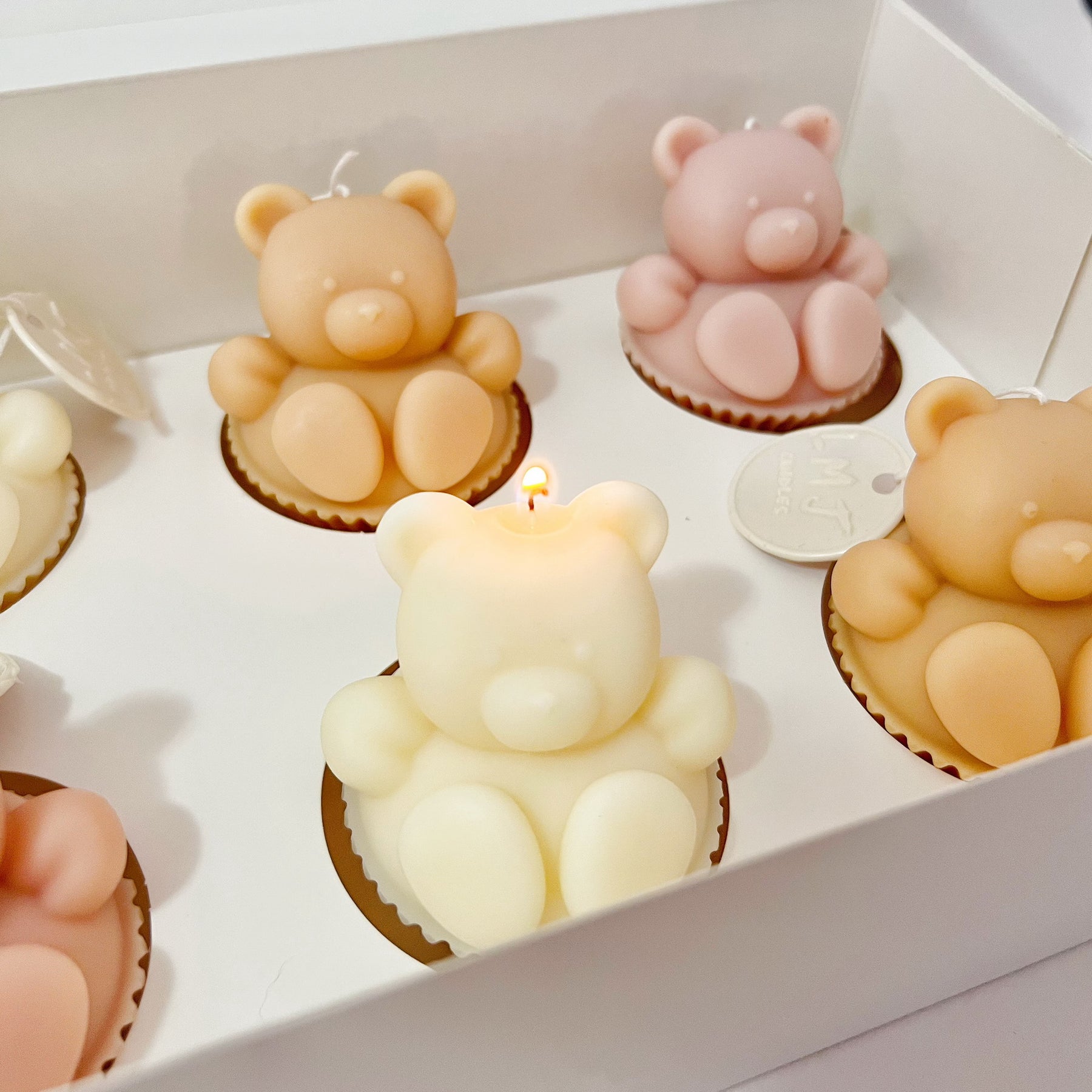 Teddy Bear Cupcake Scented Soy Candle - Newborn Gifts | LMJ Candles