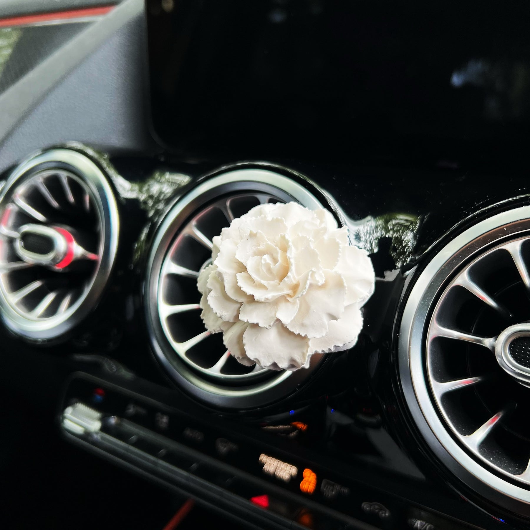 Carnation Car Air Freshener - Car Vent Clip | LMJ Candles