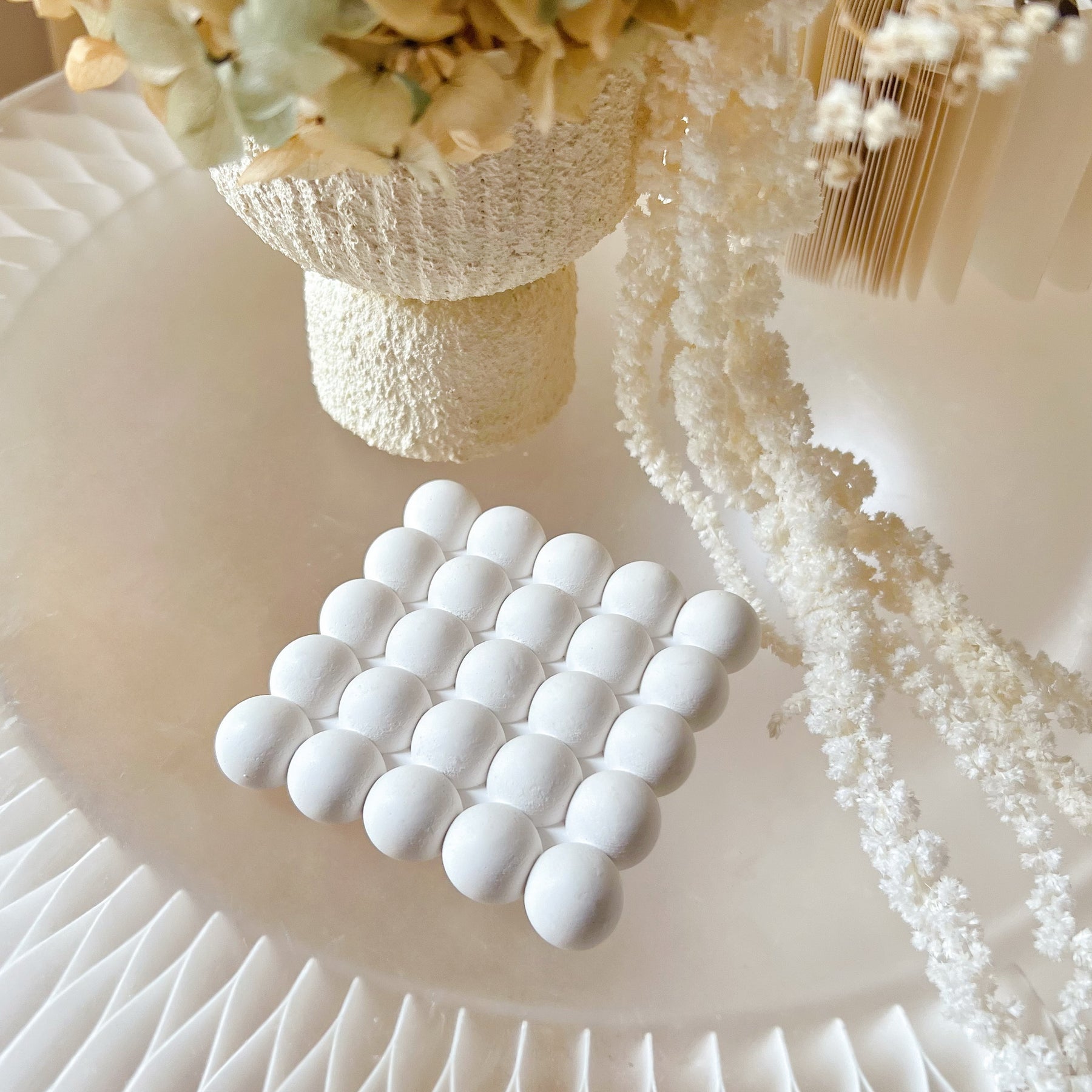 Handcrafted Trinket Dish - Bubble Shaped Coaster | LMJ Candles