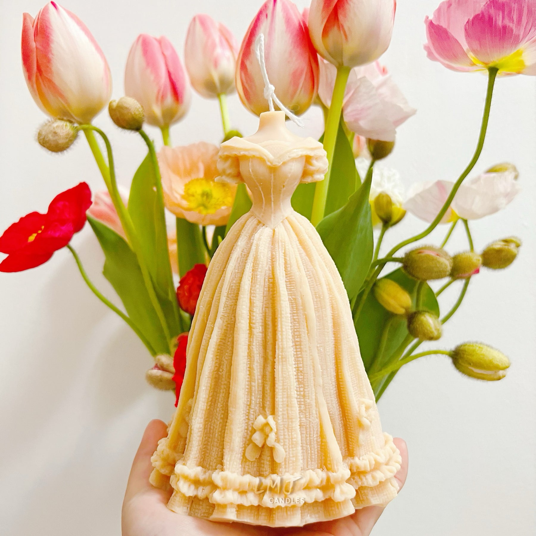 Vintage Wedding Dress Candle - Best Wedding Gift | LMJ Candles