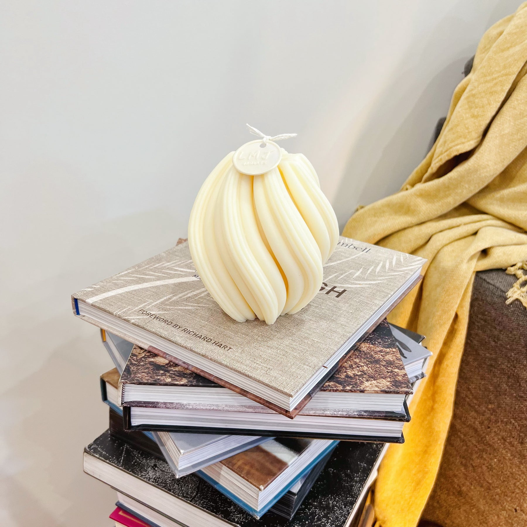 Centerpiece Home Décor - Swirl Sculptural Candle Set | LMJ Candles