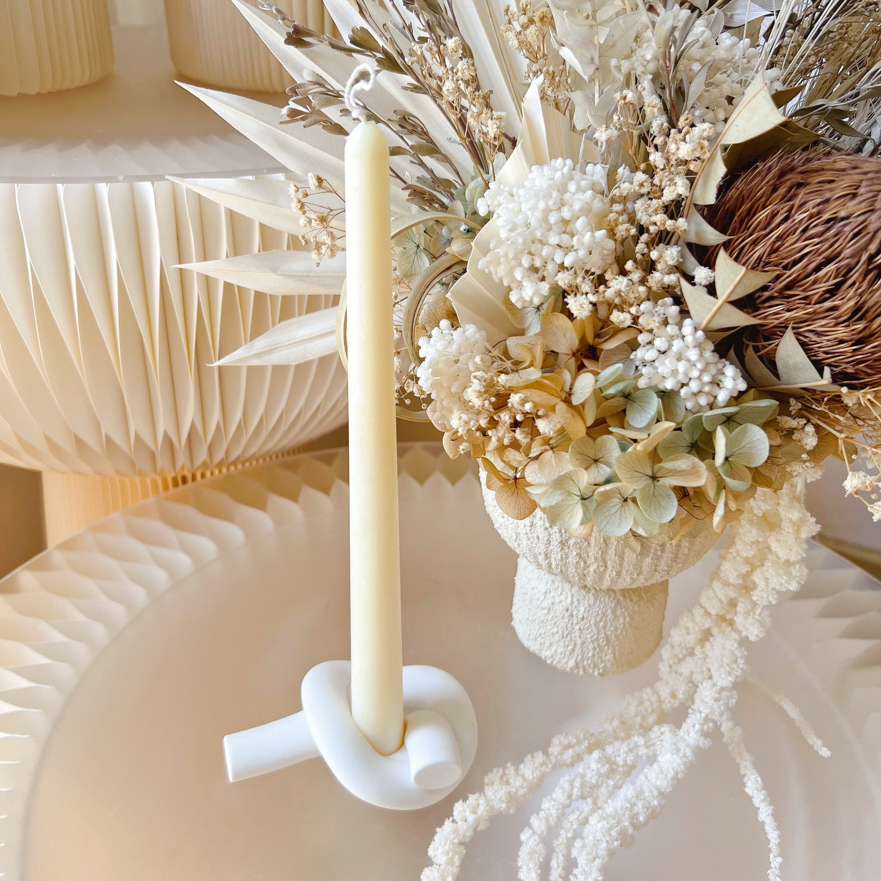 Handcrafted Knot Taper Candle Holder | LMJ Candles