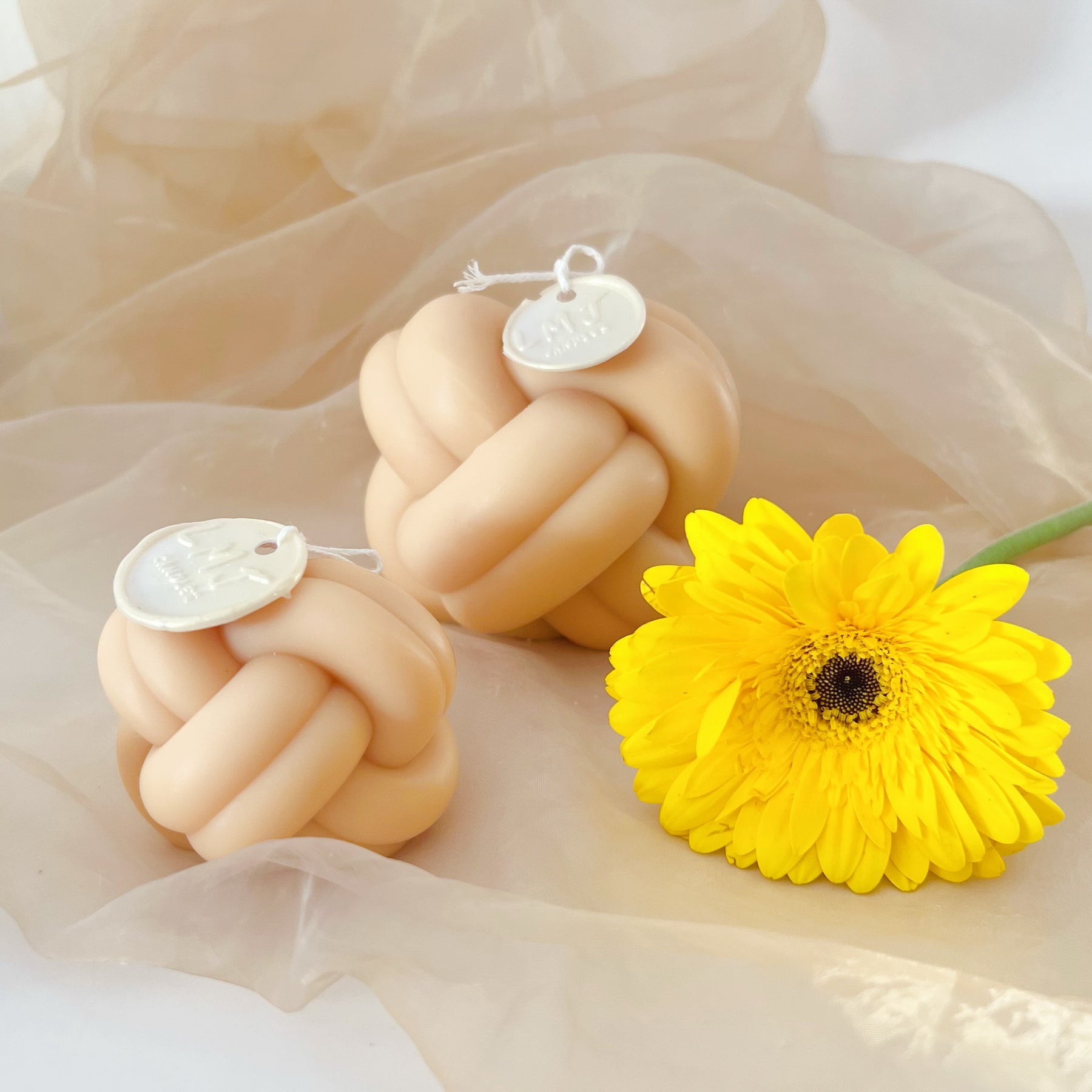 Knot Ball Scented Candle - Centerpiece Sculptural Candle | LMJ Candles