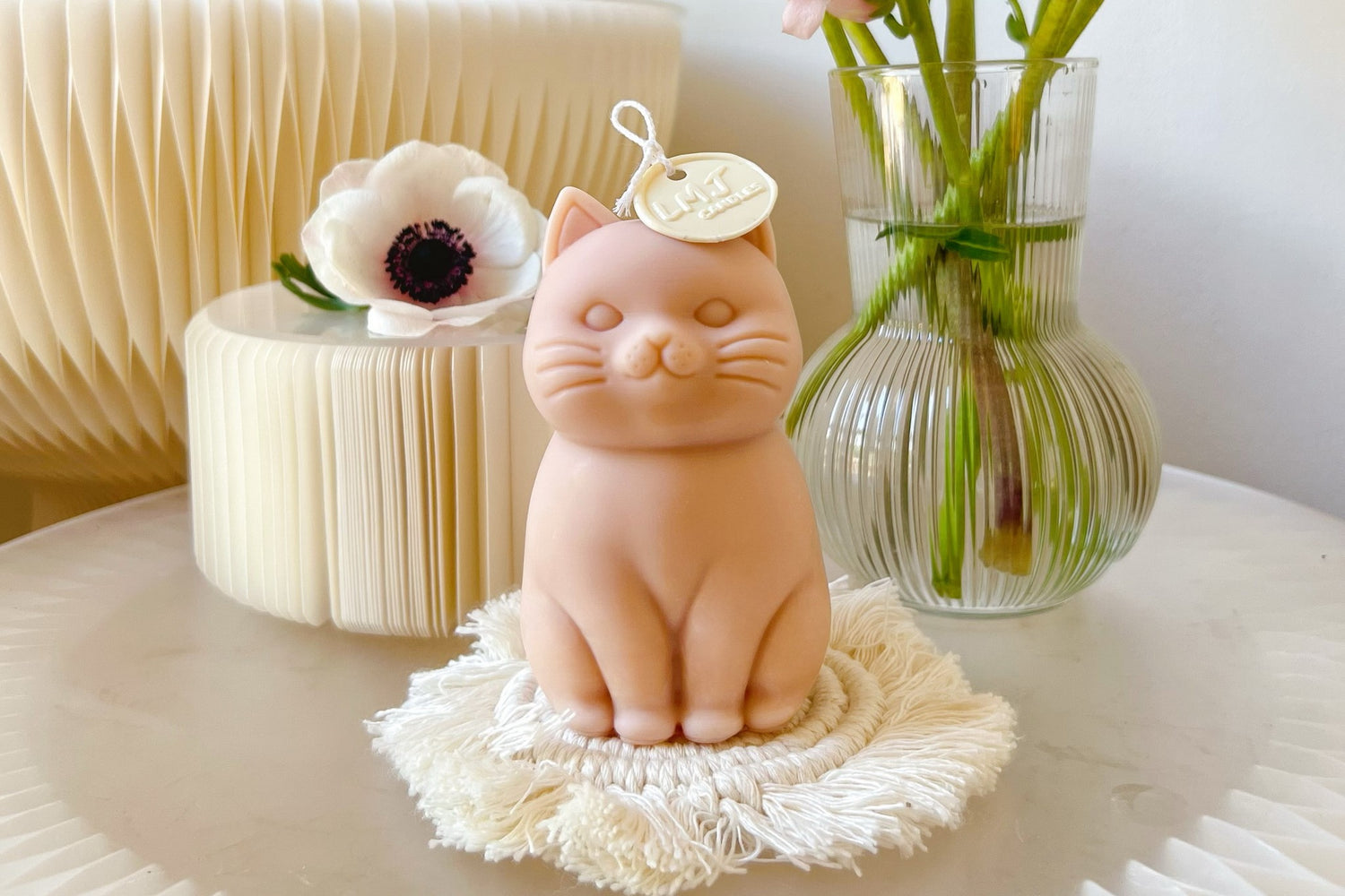 Handmade Large Cute Cat Candles - LMJ Candles