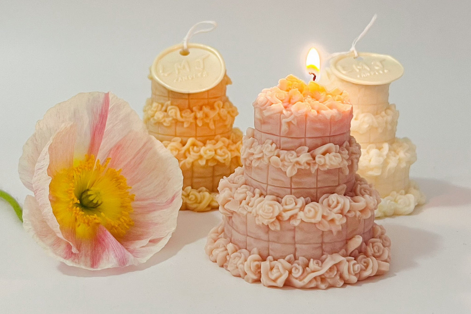 Handmade Personalised Birth Flower Candles - LMJ Candles