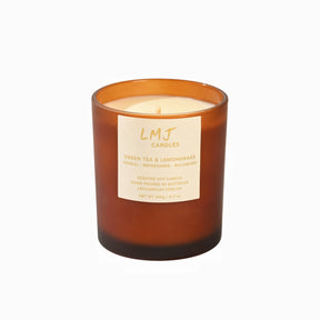 Green Tea & Lemongrass Candle, Natural Soy Candle, LMJ Candles