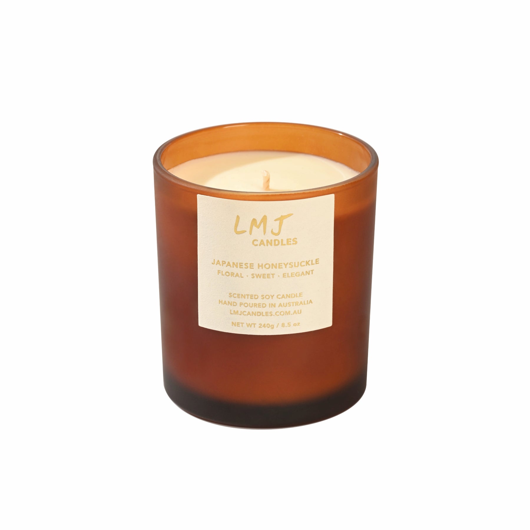 Japanese Honeysuckle Candle, Natural Soy Candle, LMJ Candles