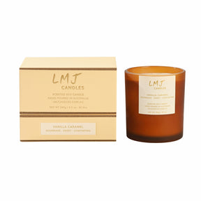 Vanilla Caramel Candle, Natural Soy Wax Candle, LMJ Candles