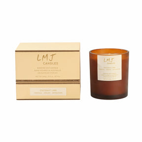 Coconut Lime Natural Soy Wax Candle, LMJ Candles